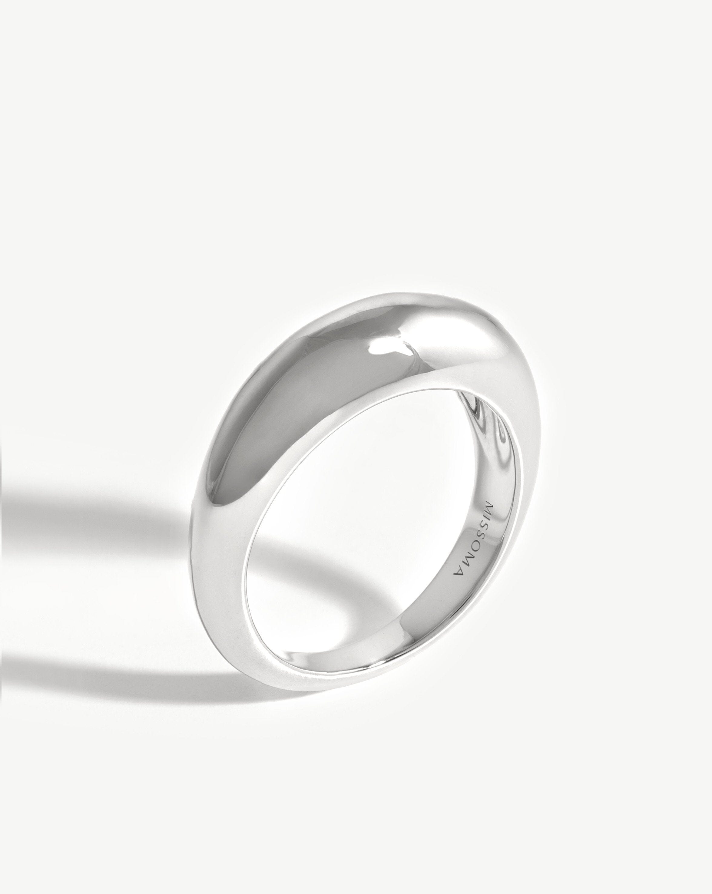 Dome Plain Ring | Silver Plated Rings Missoma 