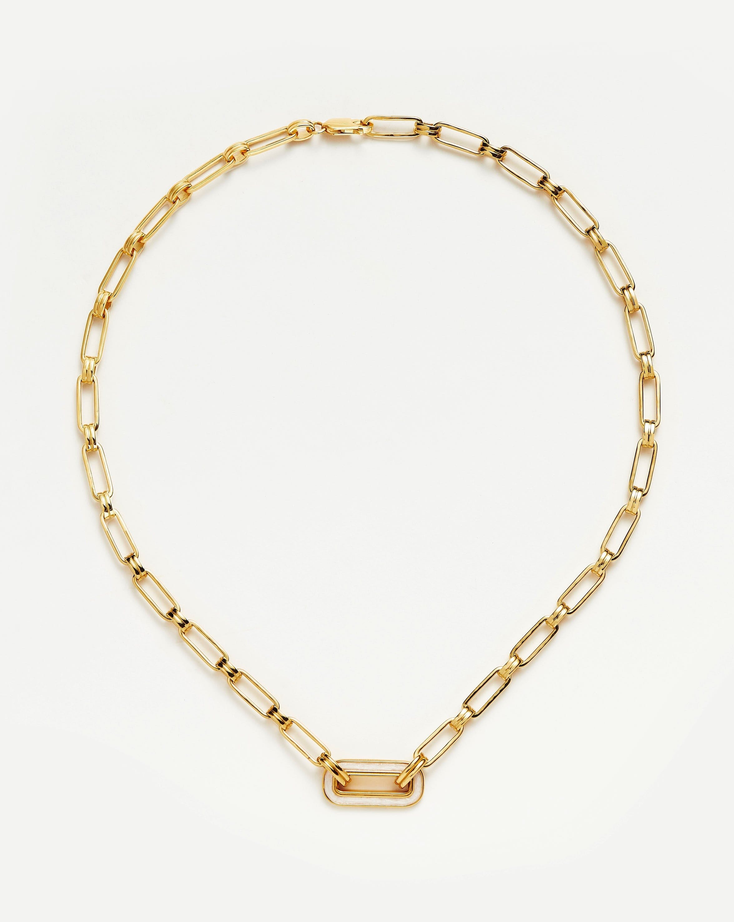 Enamel Haze Floating Pendant Chain Necklace Necklaces Missoma 