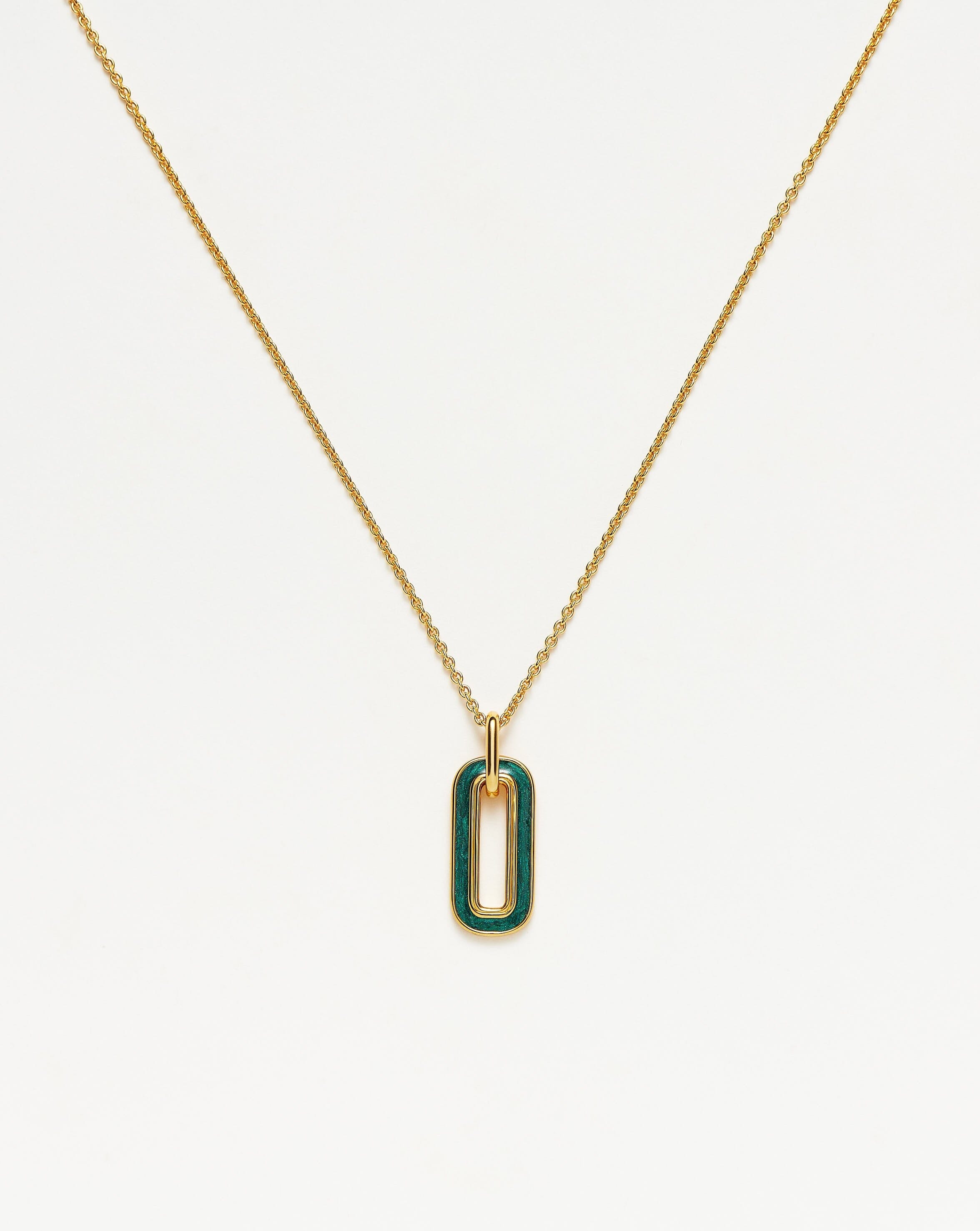 Enamel Haze Ovate Pendant Necklace Necklaces Missoma 