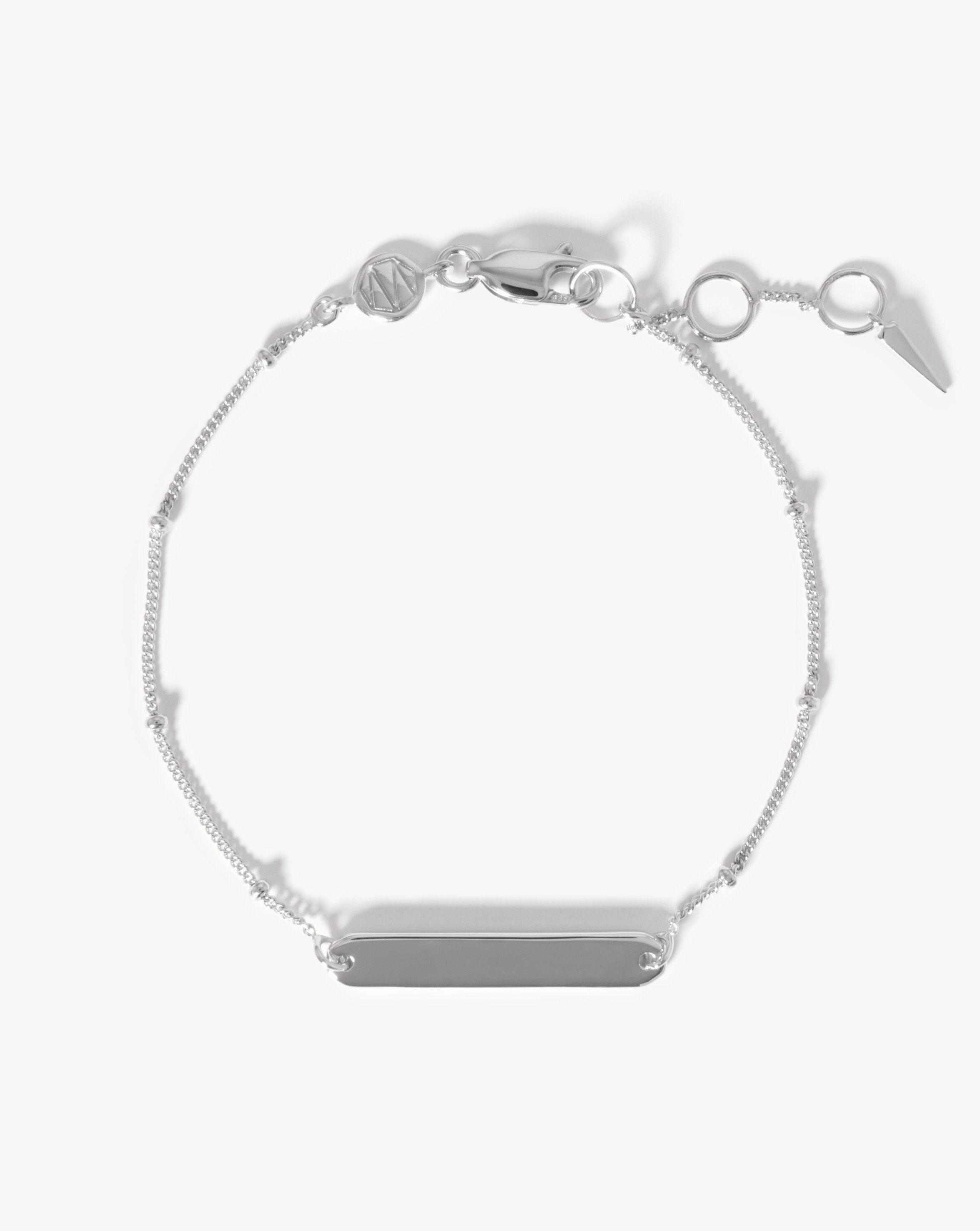 Engravable Bar Bracelet | Sterling Silver Bracelets Missoma 