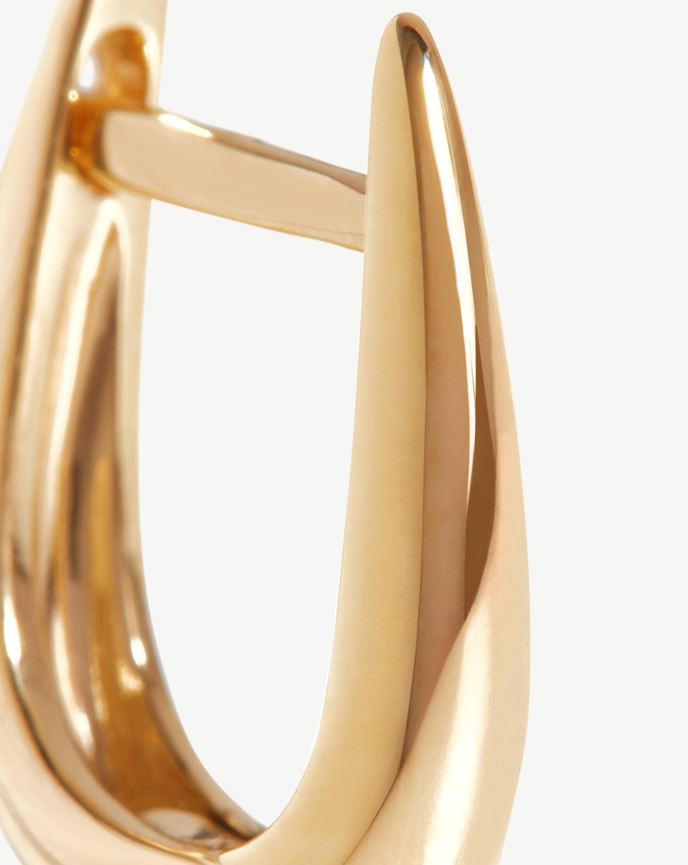 Fine Claw Huggies | 14ct Solid Gold Earrings Missoma 