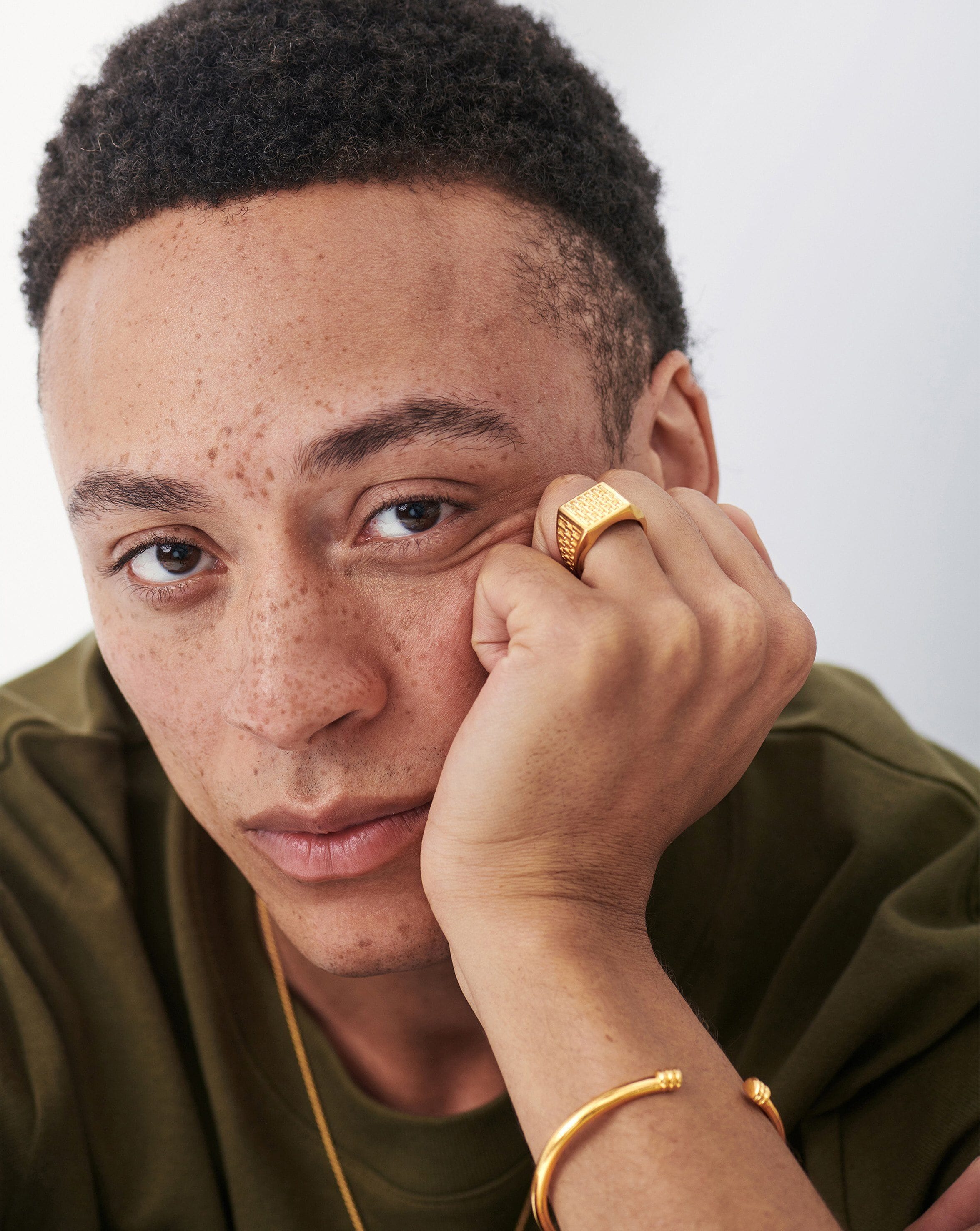 Fused Woven Square Signet Ring | 18ct Gold Plated Vermeil Rings Missoma 