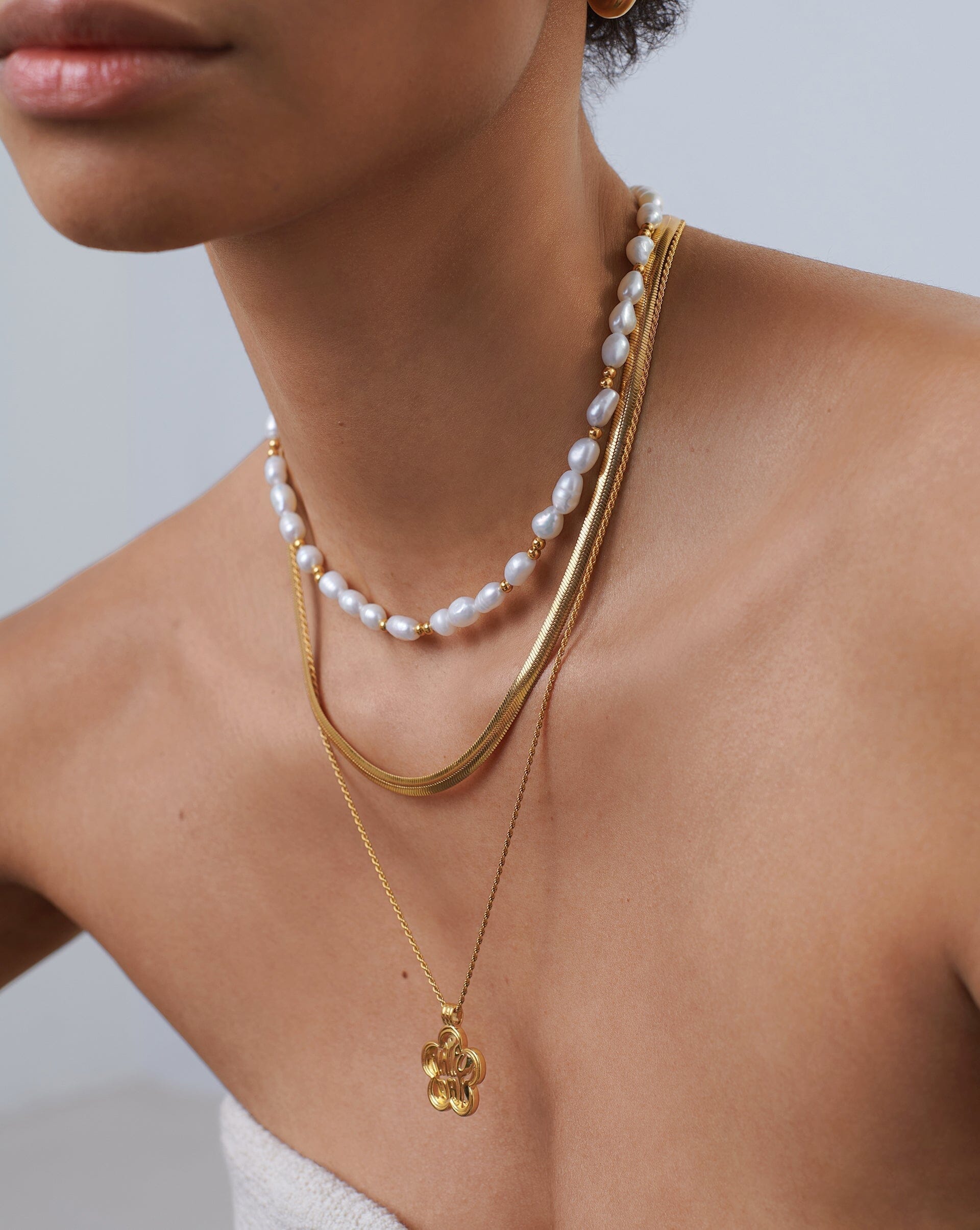 Good Vibes Pearl Choker Necklaces Missoma 