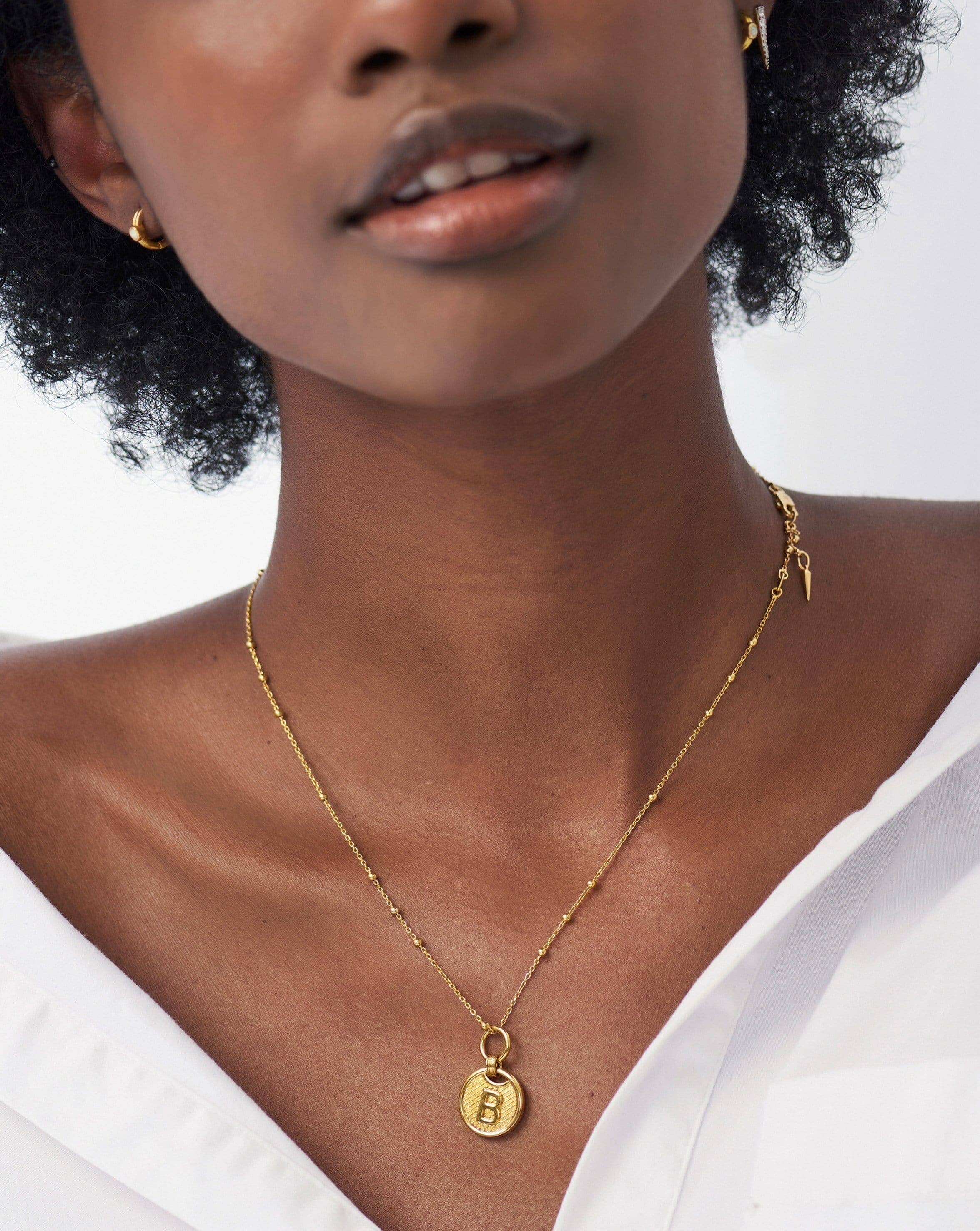 Initial Pendant Necklace - Initial A | 18ct Gold Plated Vermeil Necklaces Missoma 