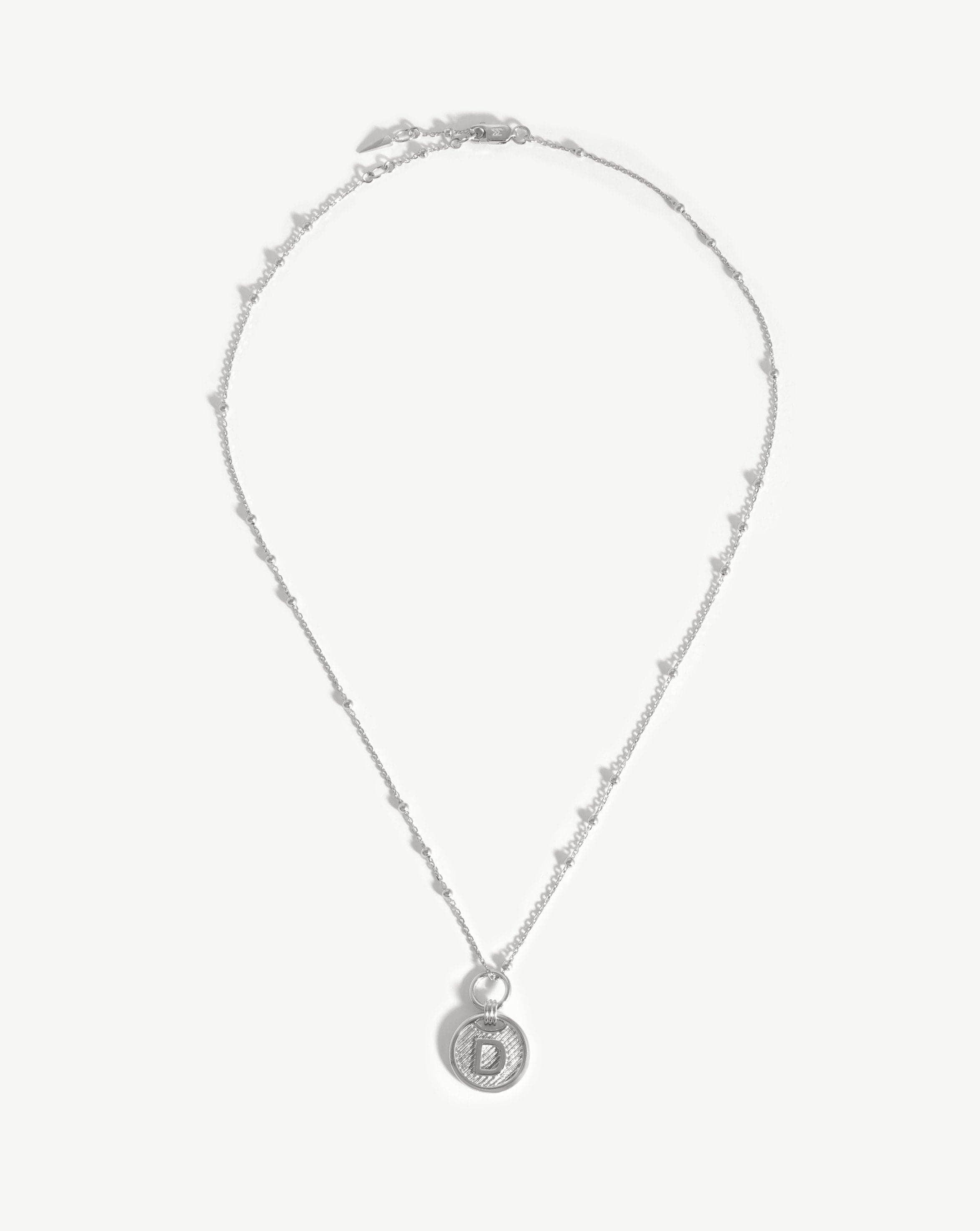 Initial Pendant Necklace - Initial D | Sterling Silver Necklaces Missoma 