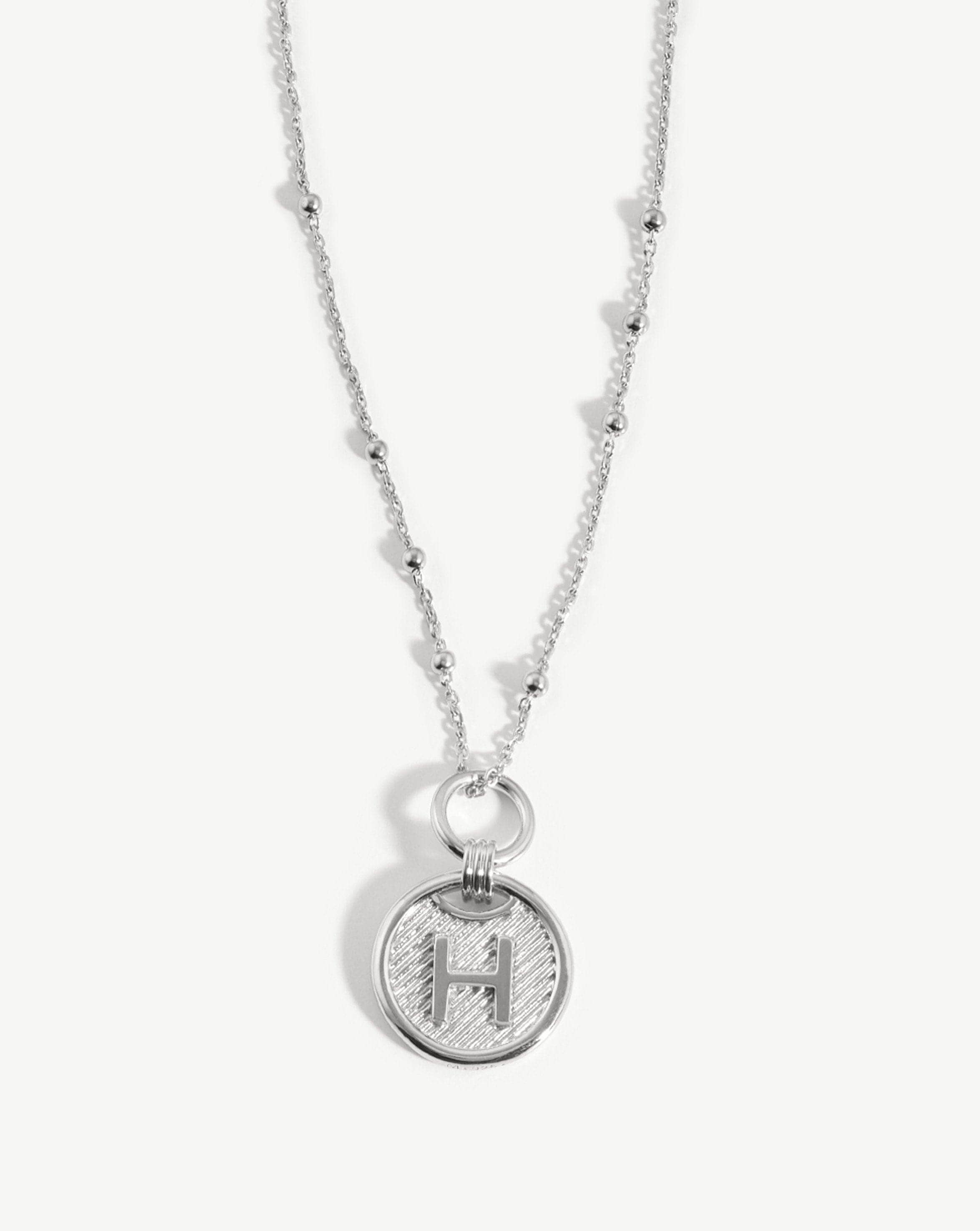 Initial Pendant Necklace - Initial H | Sterling Silver Necklaces Missoma 