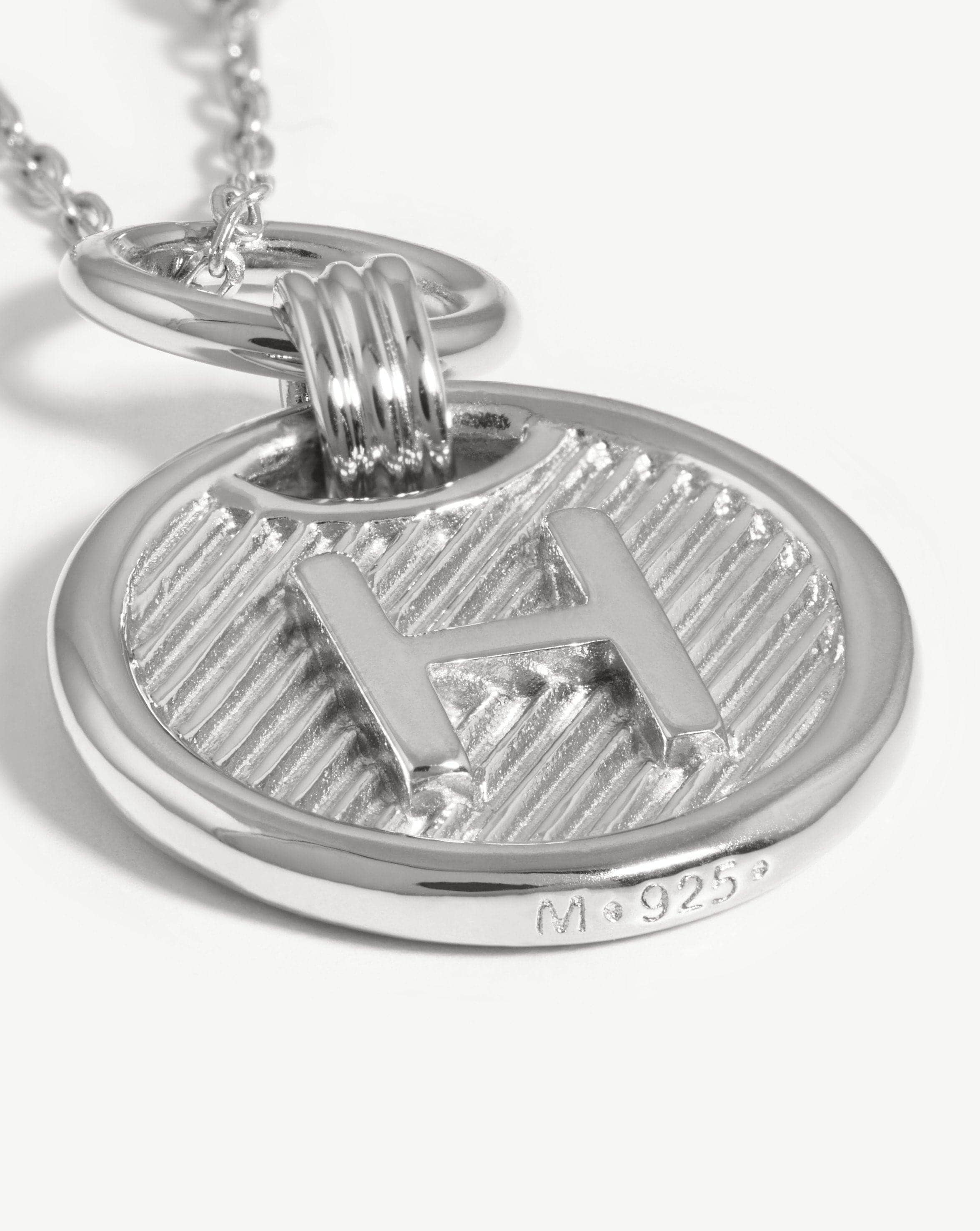 Initial Pendant Necklace - Initial H | Sterling Silver Necklaces Missoma 