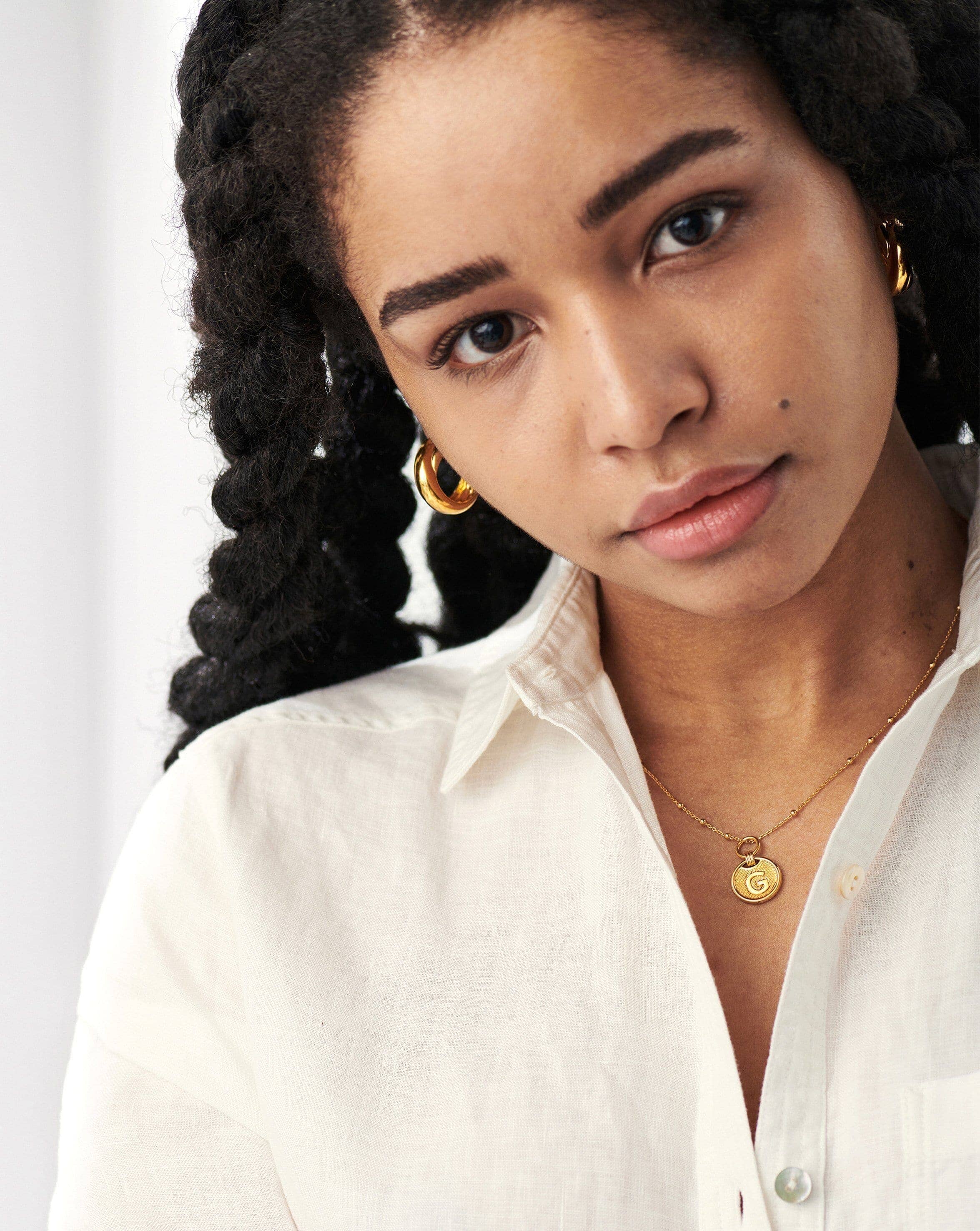 Initial Pendant Necklace - Initial I | 18ct Gold Plated Vermeil Necklaces Missoma 