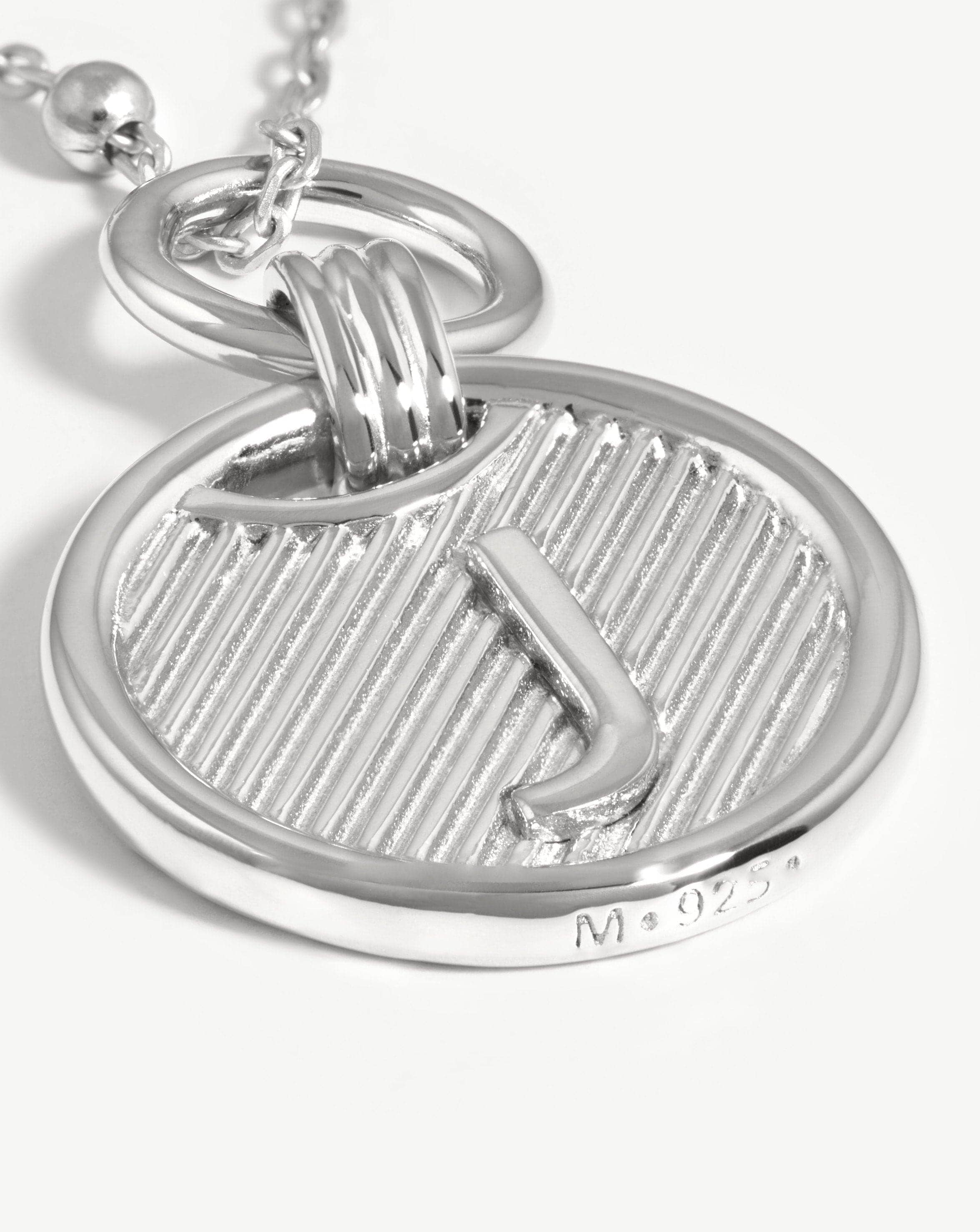 Initial Pendant Necklace - Initial J | Sterling Silver Necklaces Missoma 