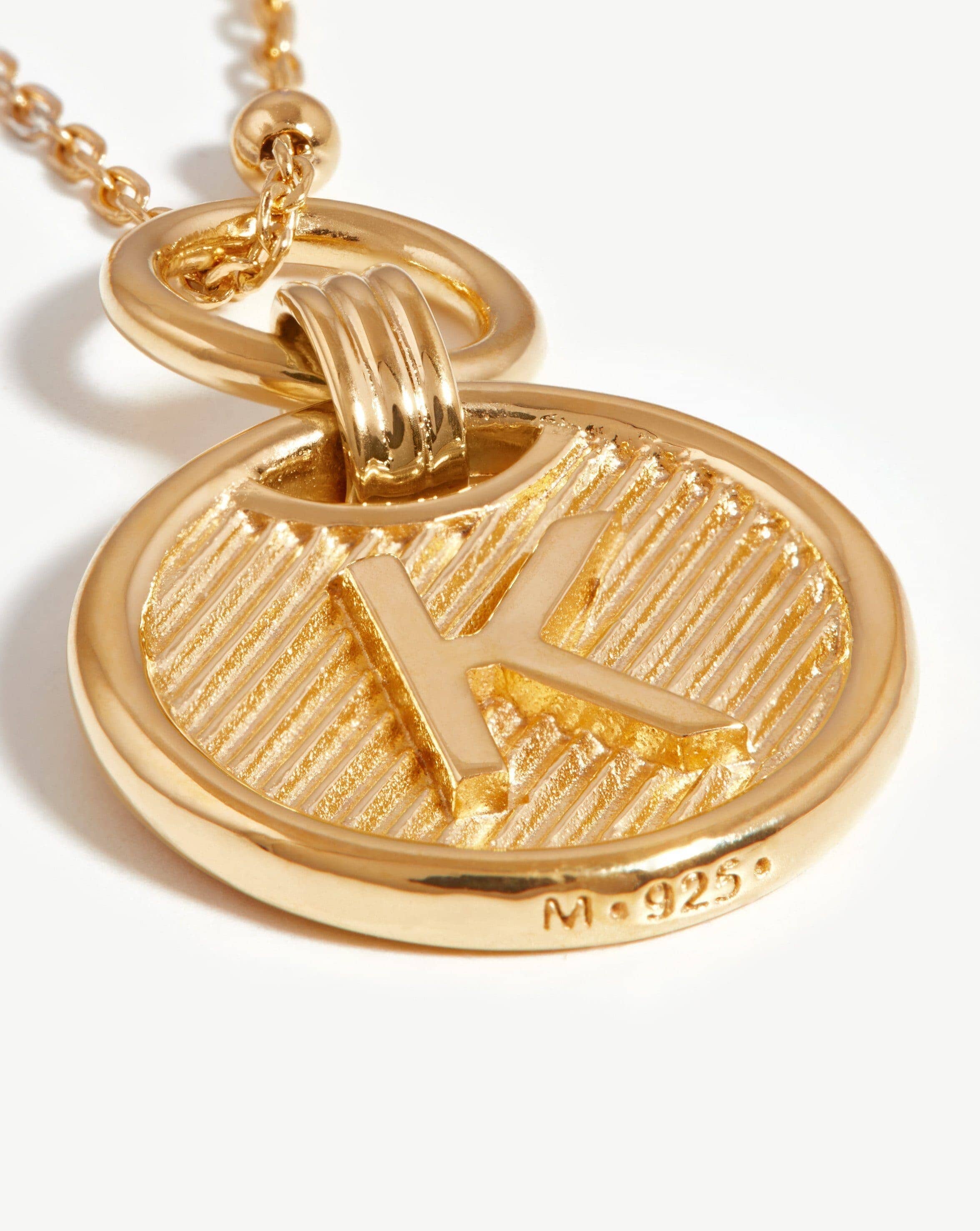 Initial Pendant Necklace - Initial K | 18ct Gold Plated Vermeil Necklaces Missoma 