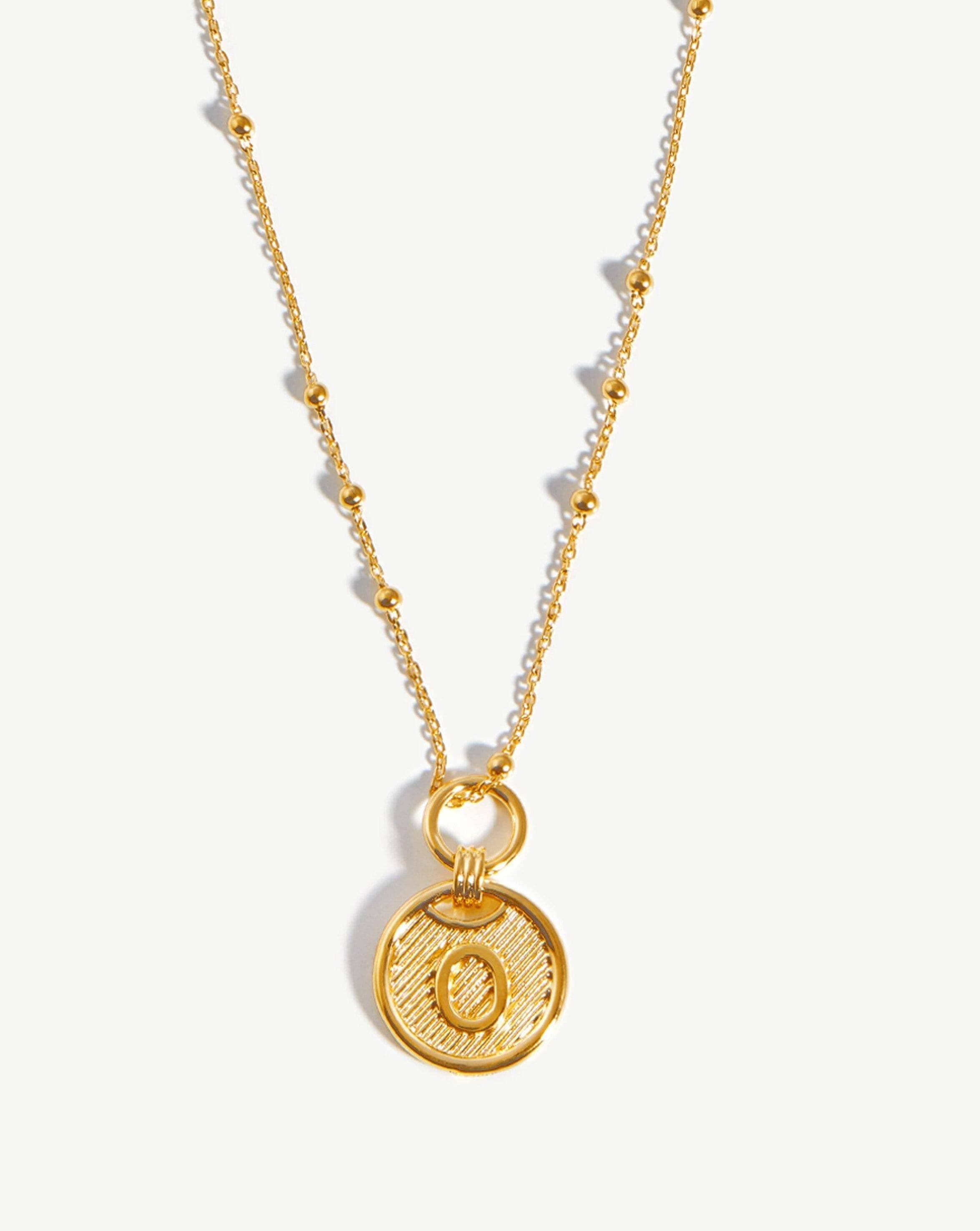 Initial Pendant Necklace - Initial O | 18ct Gold Plated Vermeil Necklaces Missoma 