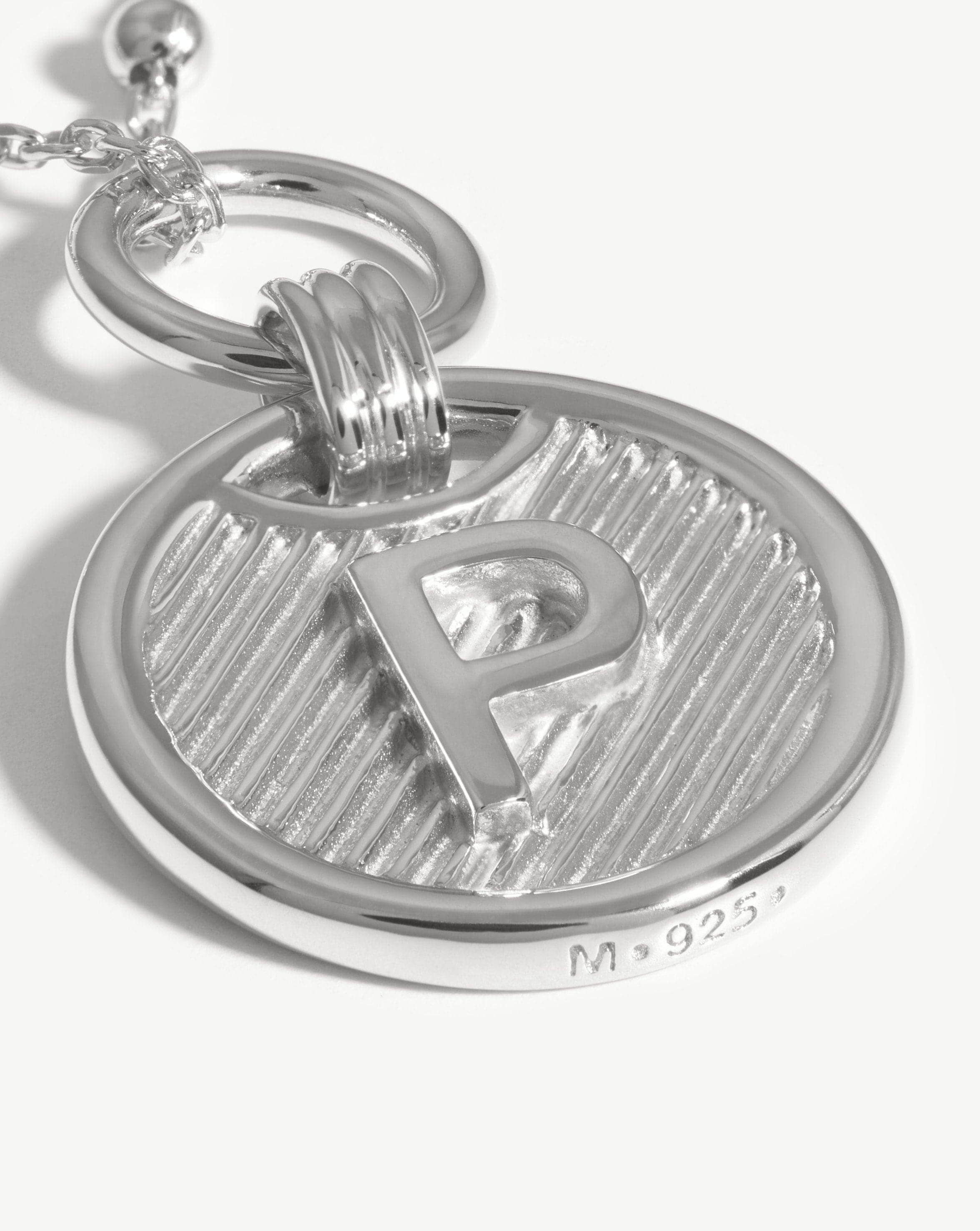 Initial Pendant Necklace - Initial P | Sterling Silver Necklaces Missoma 