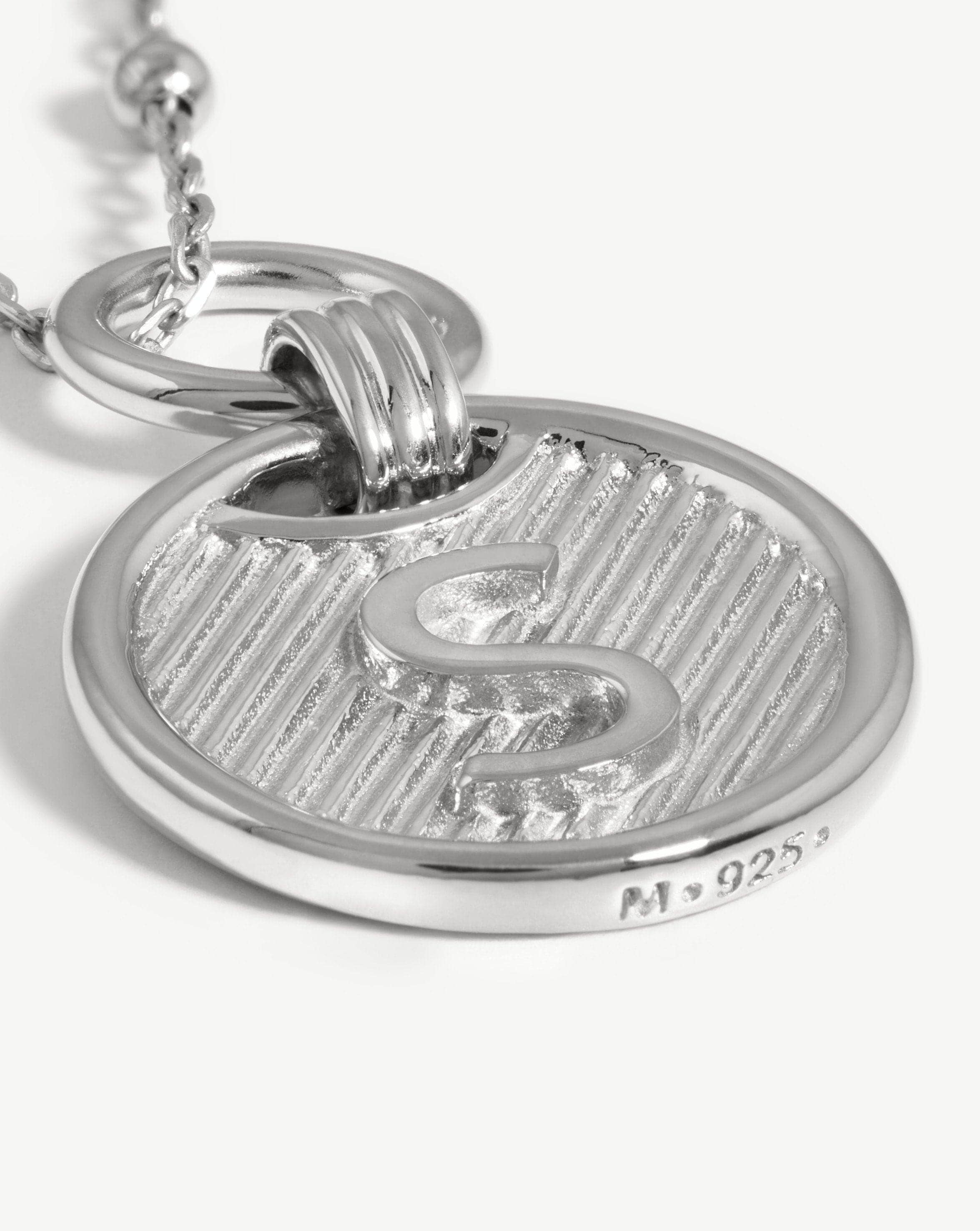 Initial Pendant Necklace - Initial S | Sterling Silver Necklaces Missoma 