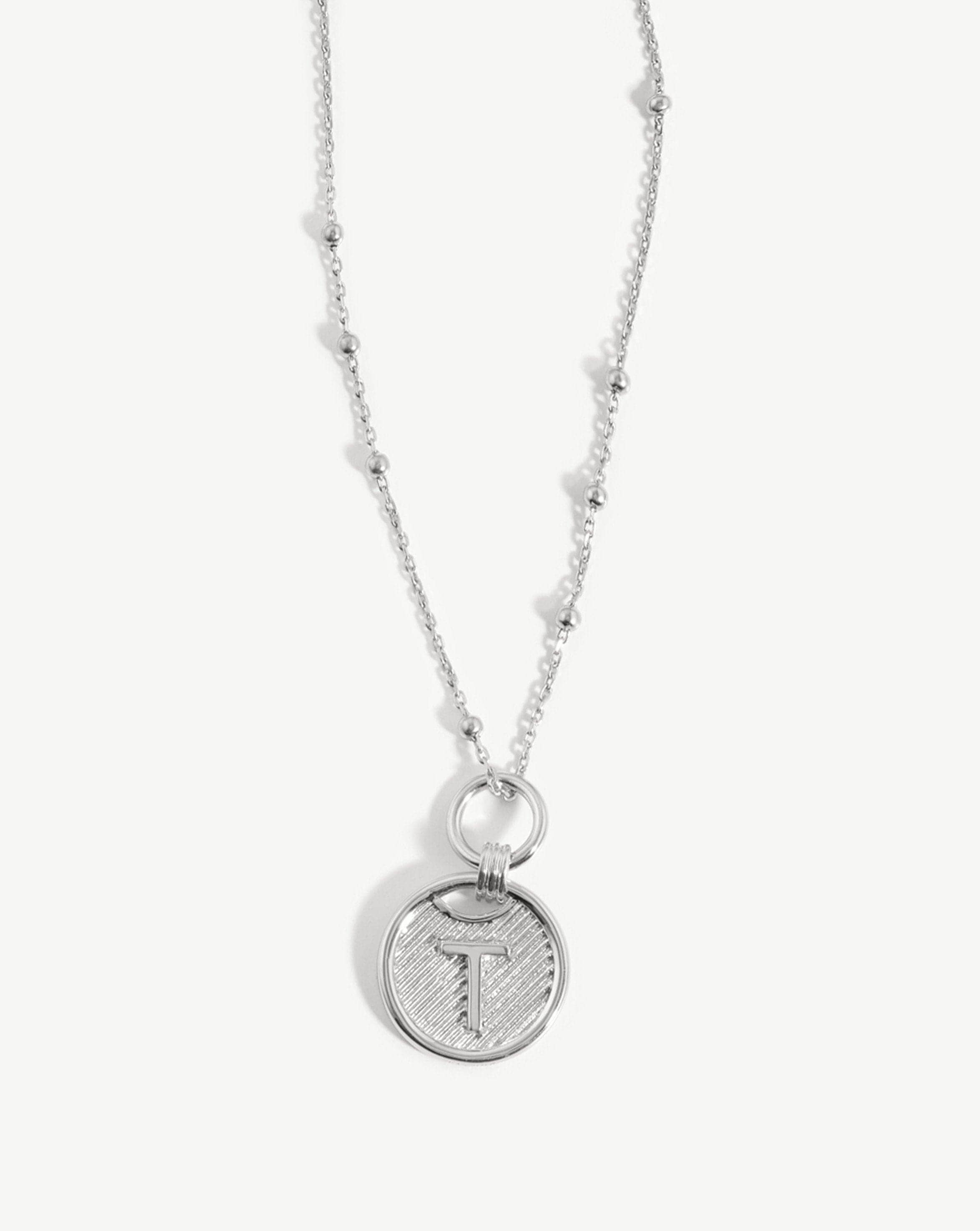 Initial Pendant Necklace - Initial T | Sterling Silver Necklaces Missoma 