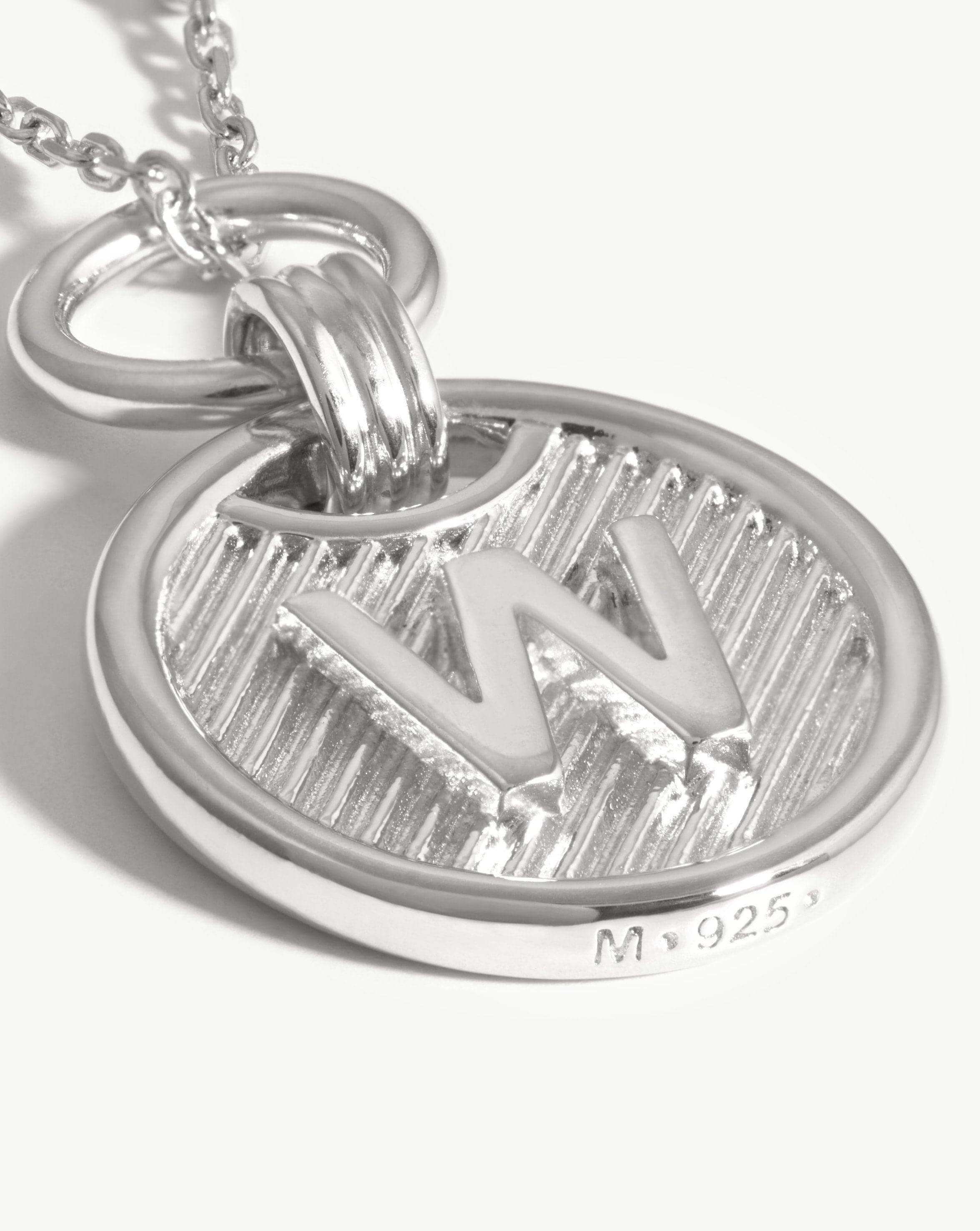 Initial Pendant Necklace - Initial W | Sterling Silver Necklaces Missoma 