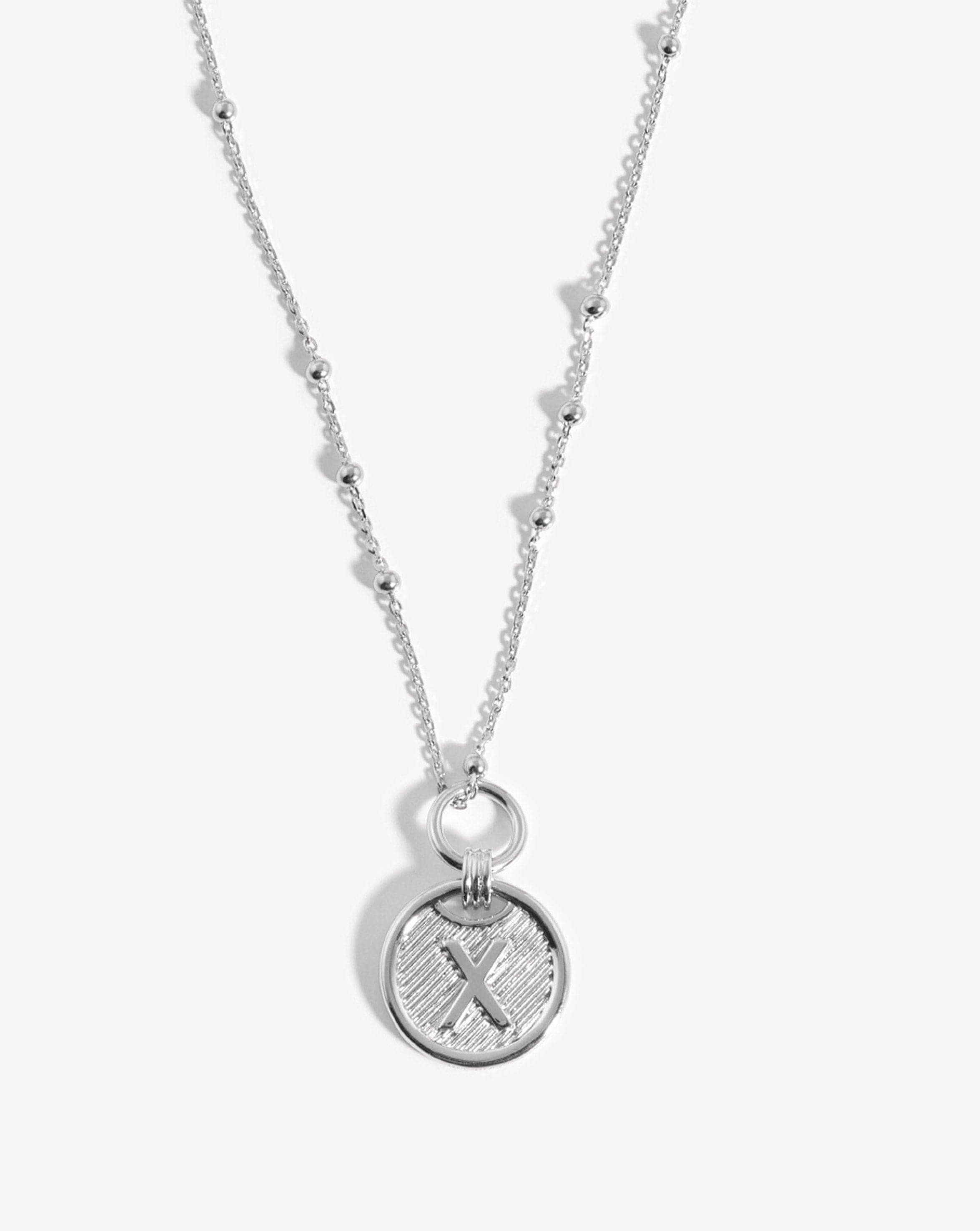 Initial Pendant Necklace - Initial X | Sterling Silver Necklaces Missoma 