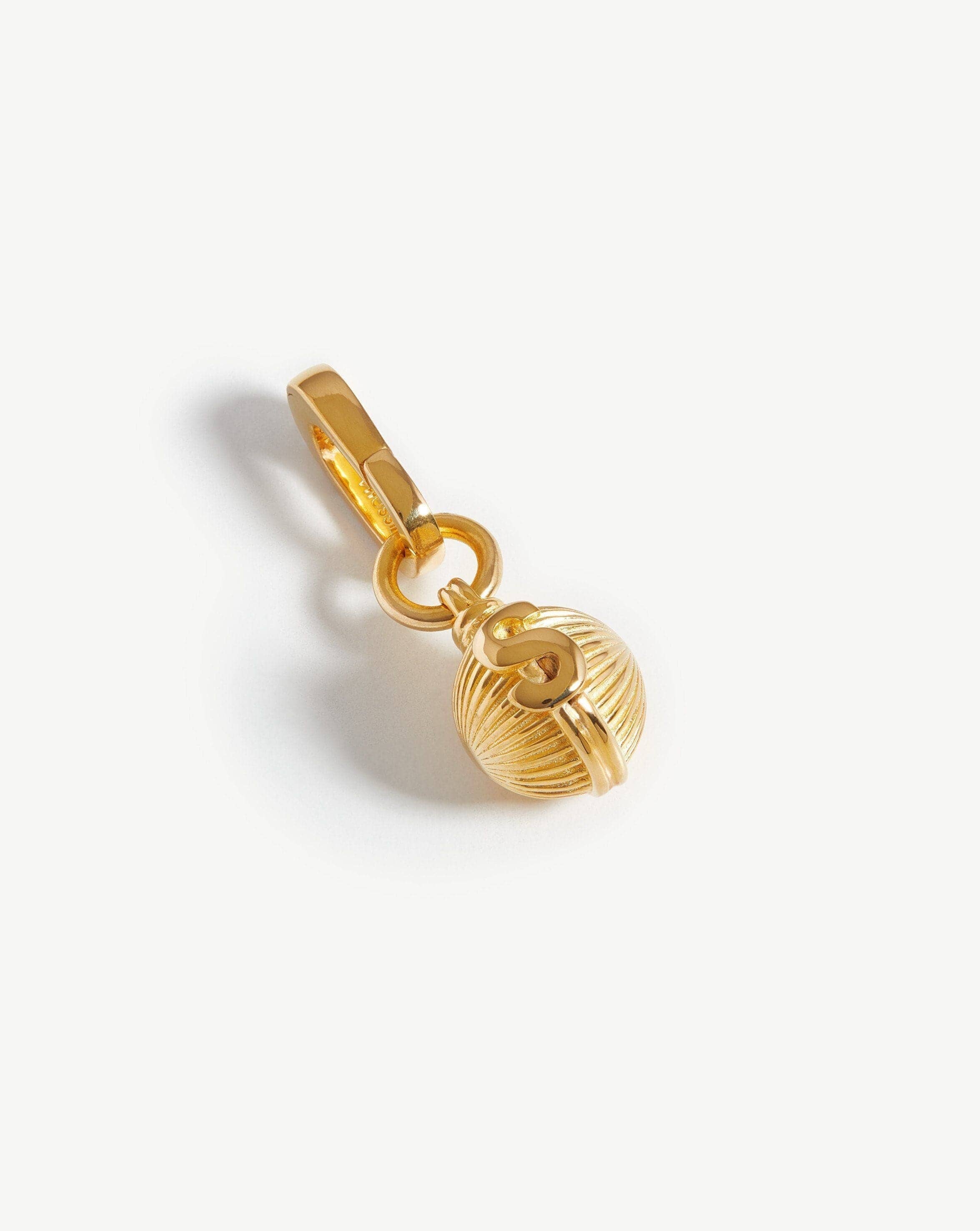 Initial Sphere Clip-On Pendant - Initial S | 18ct Gold Plated Charms & Pendants Missoma 