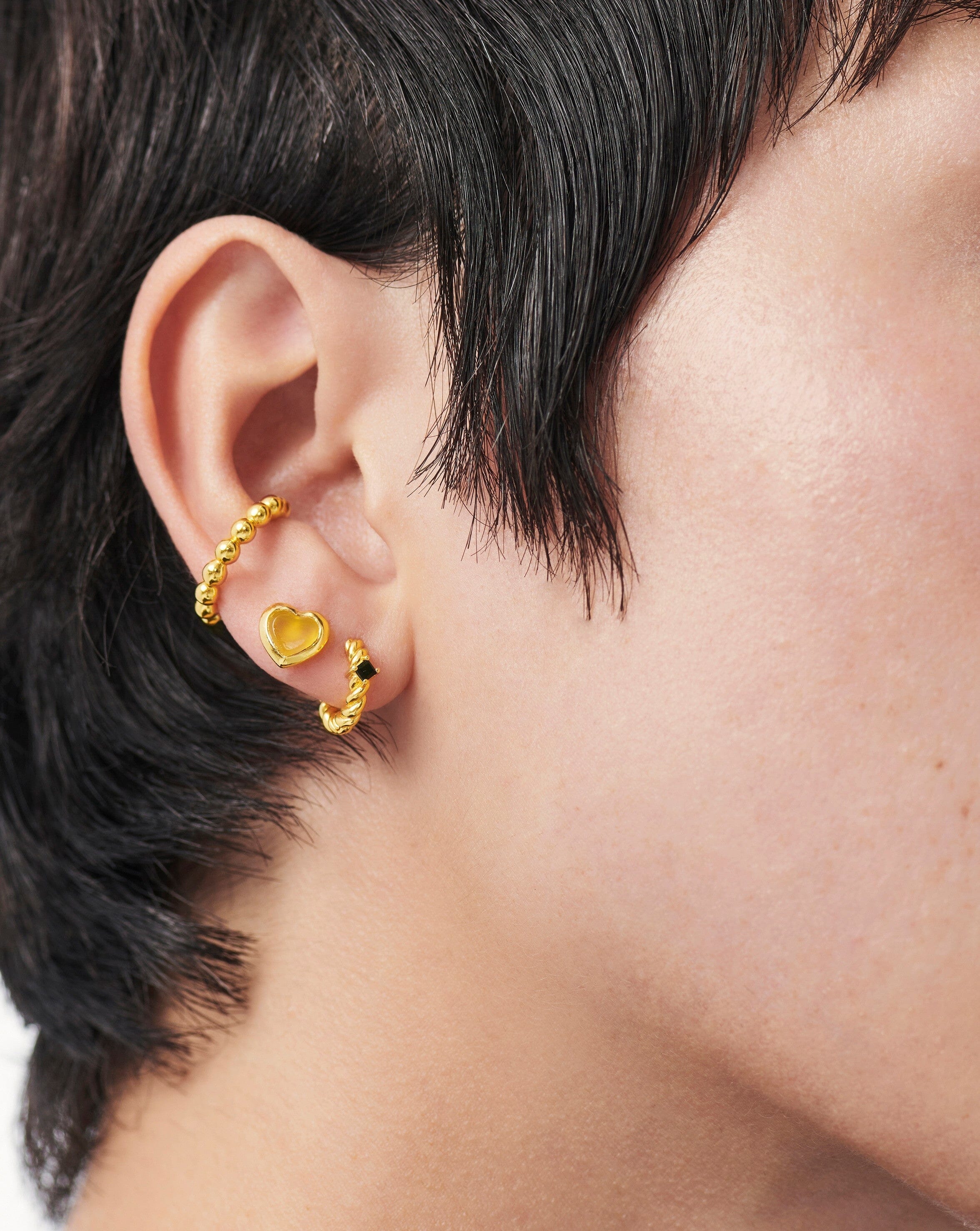 Jelly Heart Gemstone Stud Earrings Earrings Missoma 