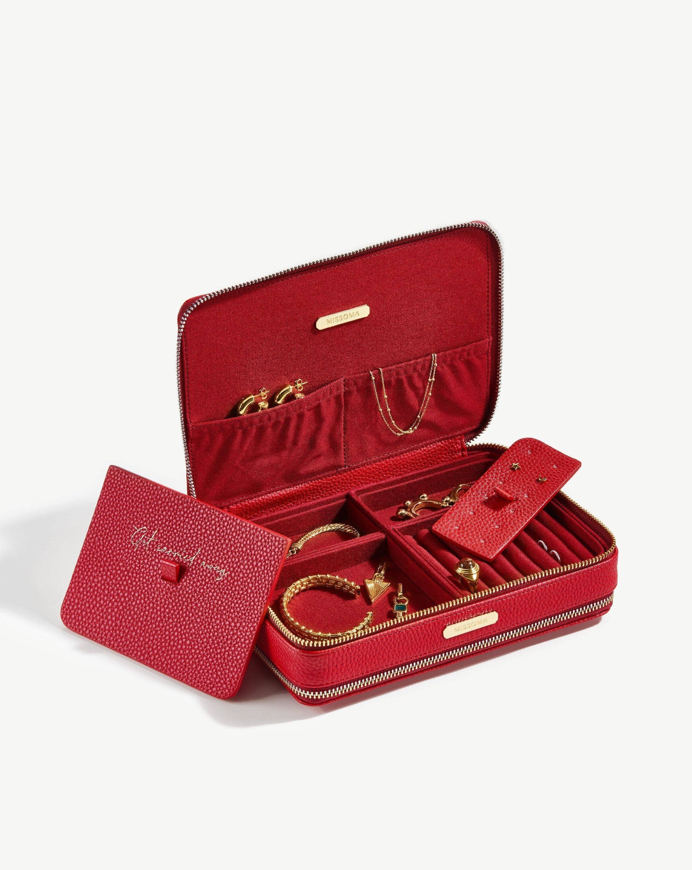 Large Jewellery Case | Berry Red Accessories Missoma 