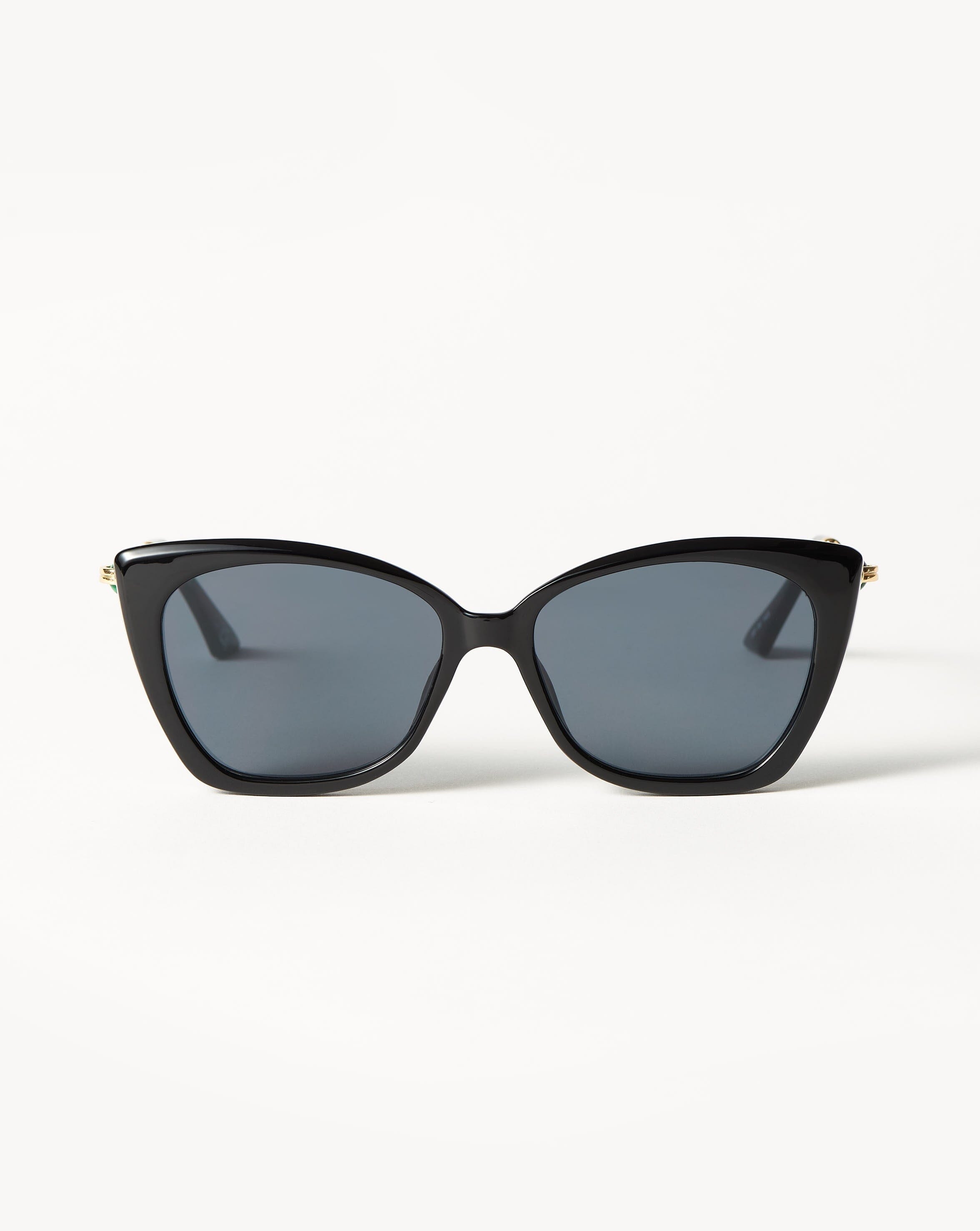 Le Specs Lyra Sphere Cat-Eye Sunglasses | Black/Malachite Accessories Missoma 