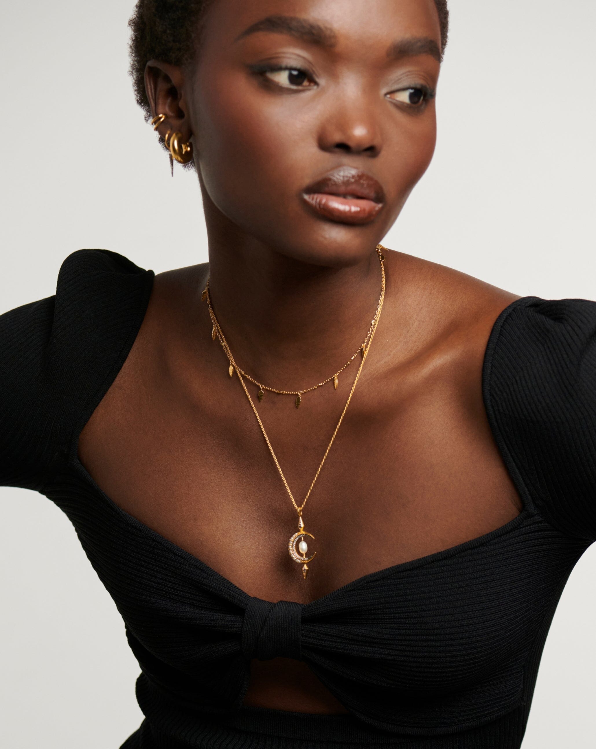 Leaf Charm Choker | 18ct Gold Plated Vermeil Necklaces Missoma 