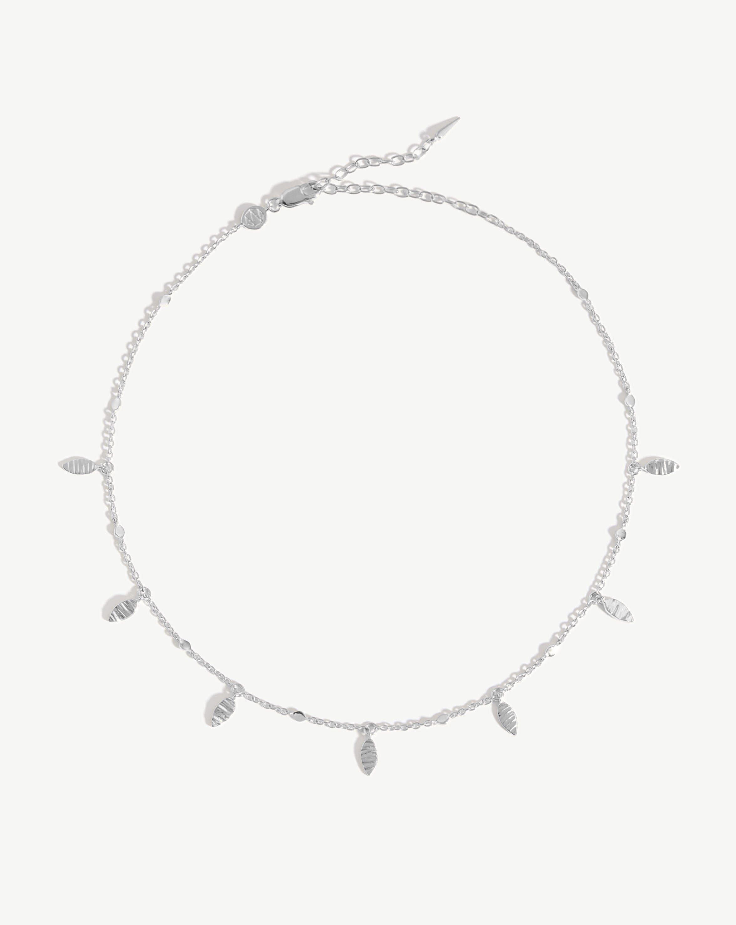 Leaf Charm Choker | Sterling Silver Necklaces Missoma 