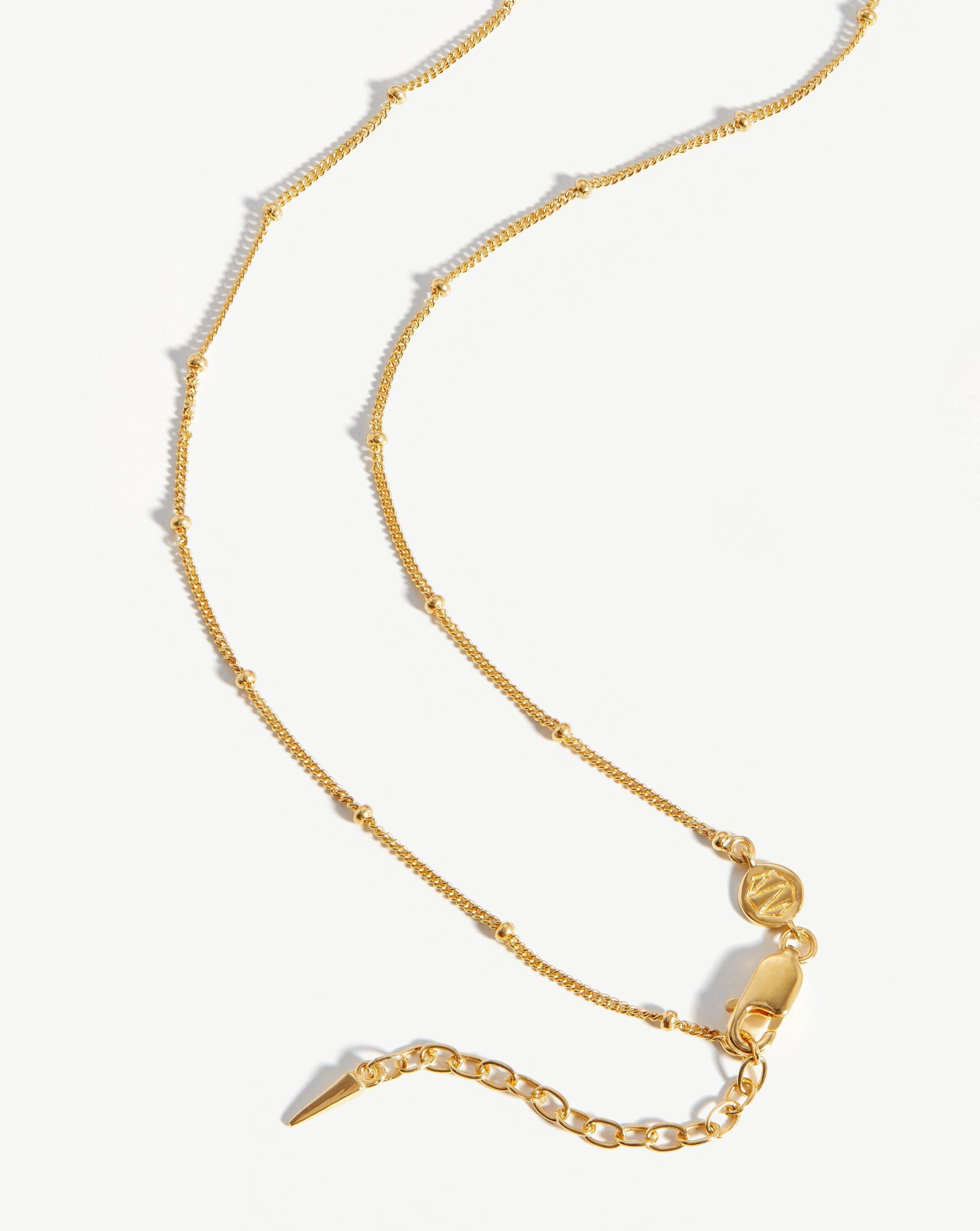 Long Bobble Chain Necklace | 18ct Gold Plated Vermeil Necklaces Missoma 