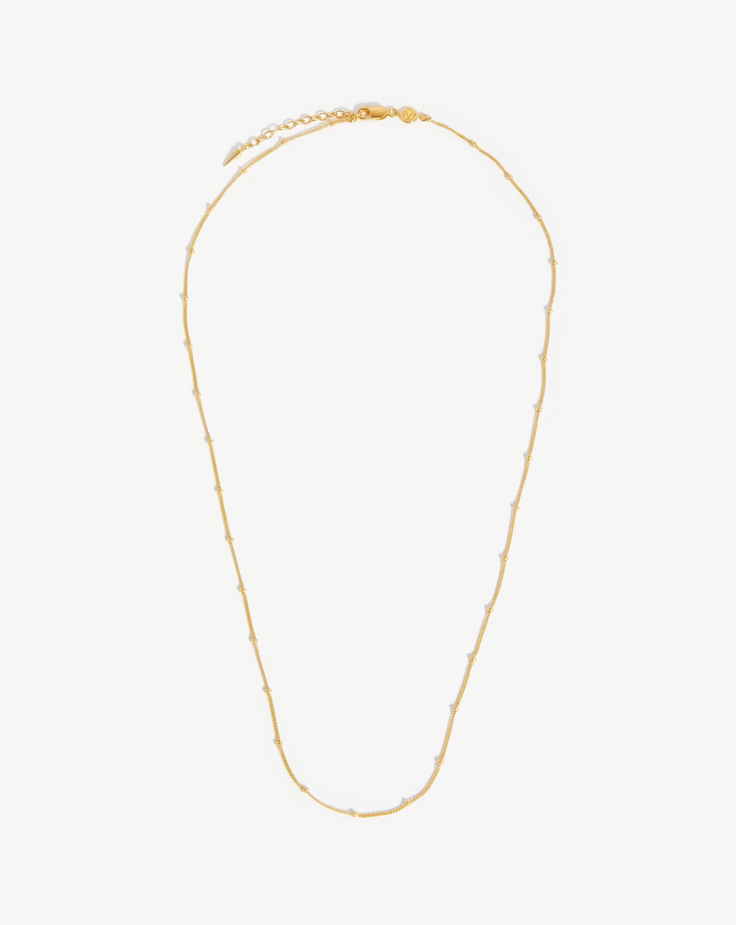 Long Bobble Chain Necklace | 18ct Gold Plated Vermeil Necklaces Missoma 