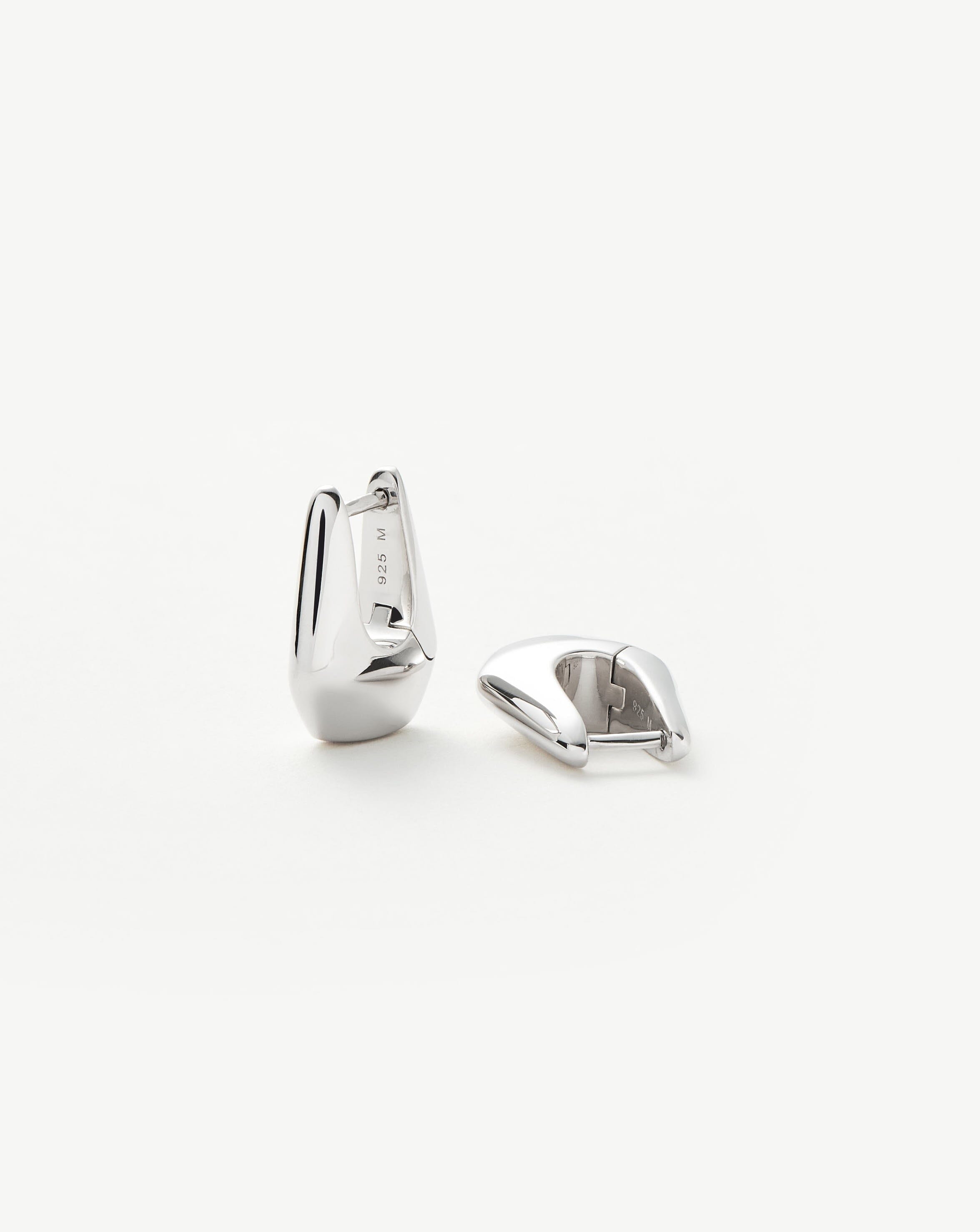 Lucy Williams Arco Small Hoop Earrings | Sterling Silver Earrings Missoma 