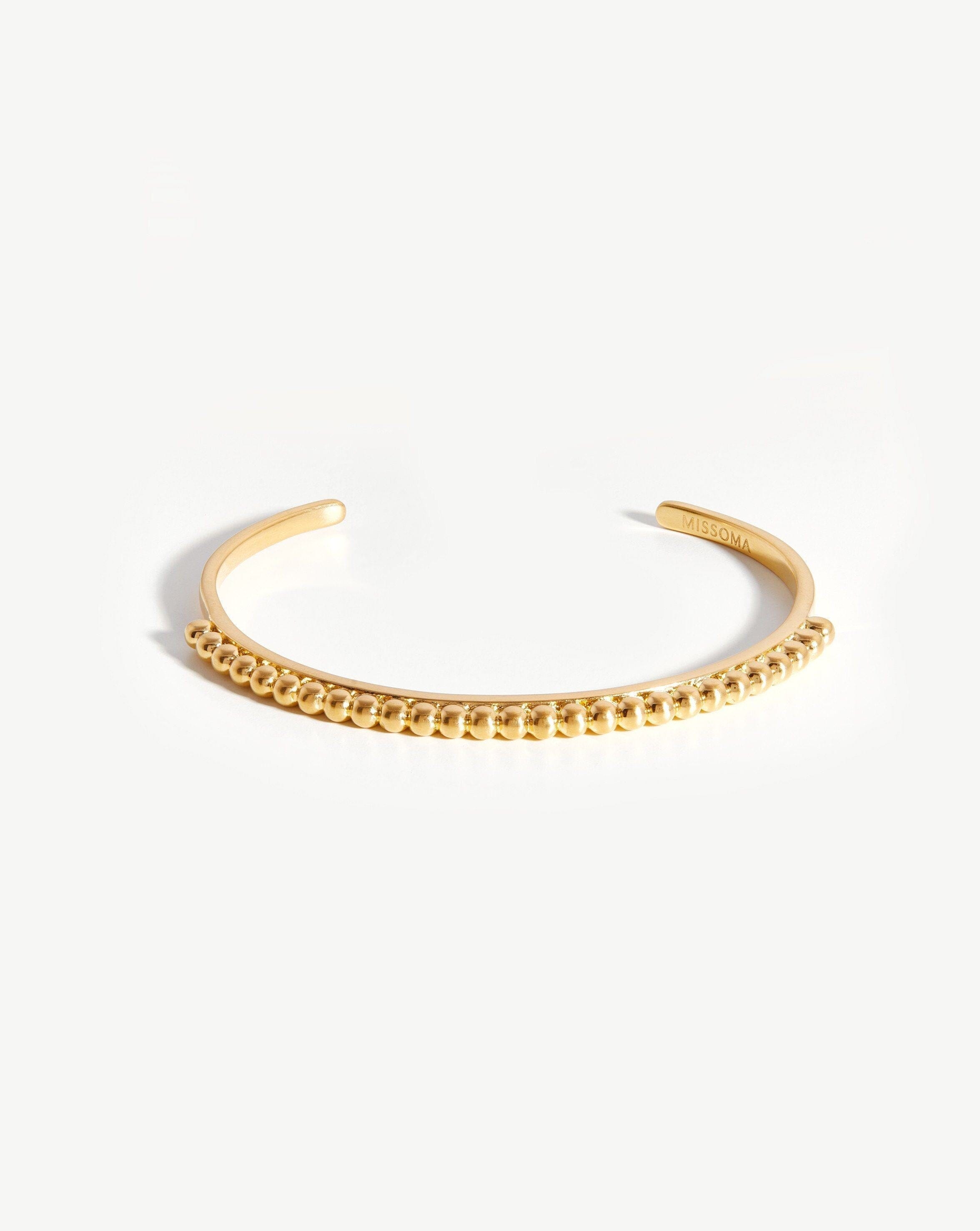Lucy Williams Beaded Cuff | 18ct Gold Plated Bracelets Missoma 