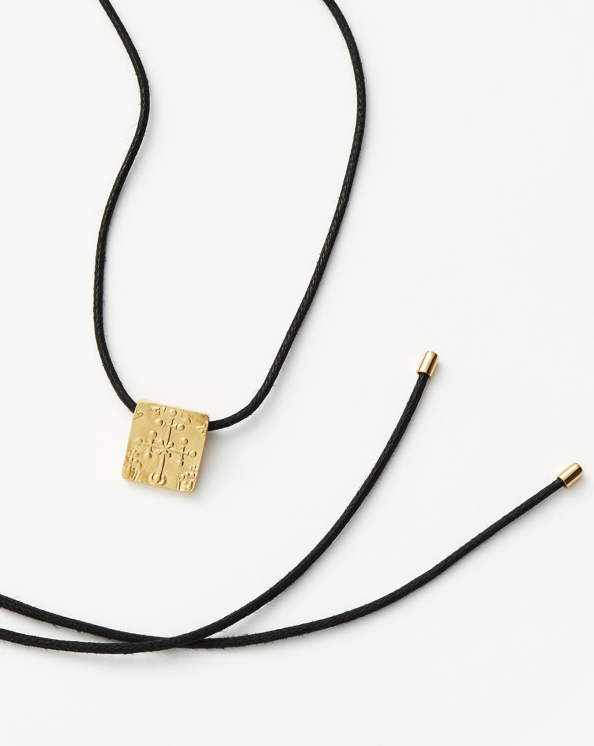 Lucy Williams Byzantine Coin Cord Necklace | 18ct Gold Plated Vermeil Necklaces Missoma 