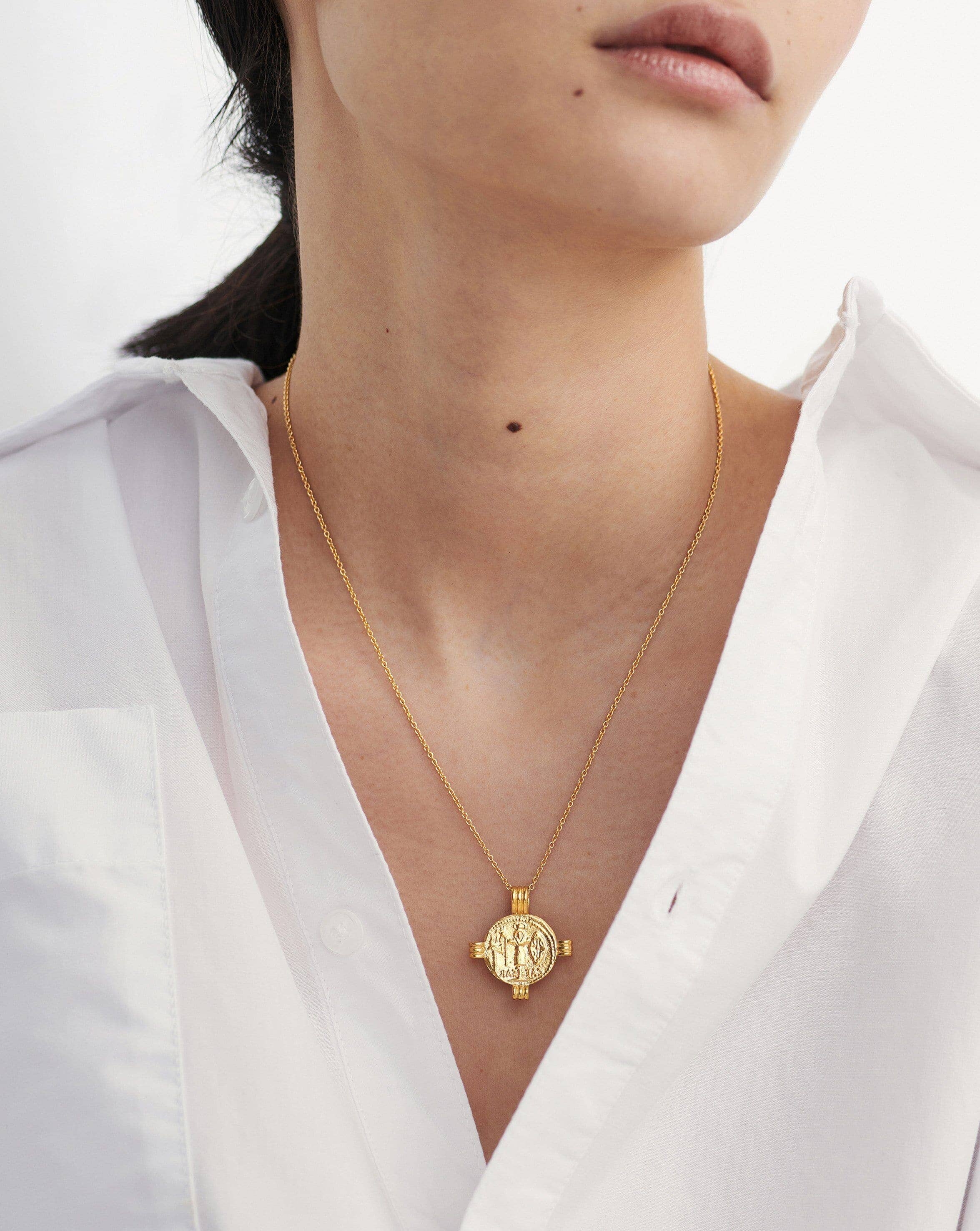 Lucy Williams Caesar Coin Necklace | 18ct Gold Plated Necklaces Missoma 