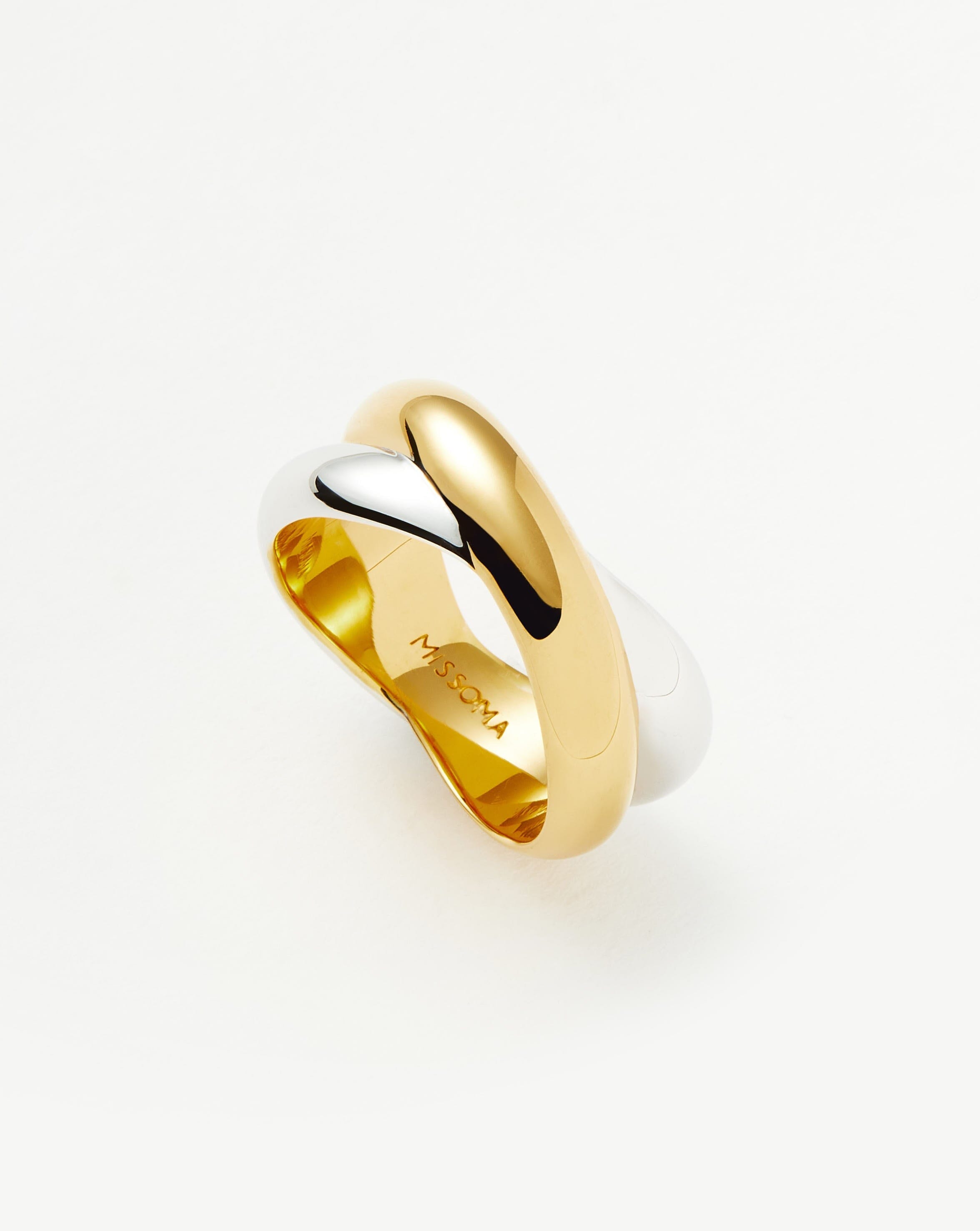 Lucy Williams Chunky Entwine Ring | Mixed Metal Rings Missoma 
