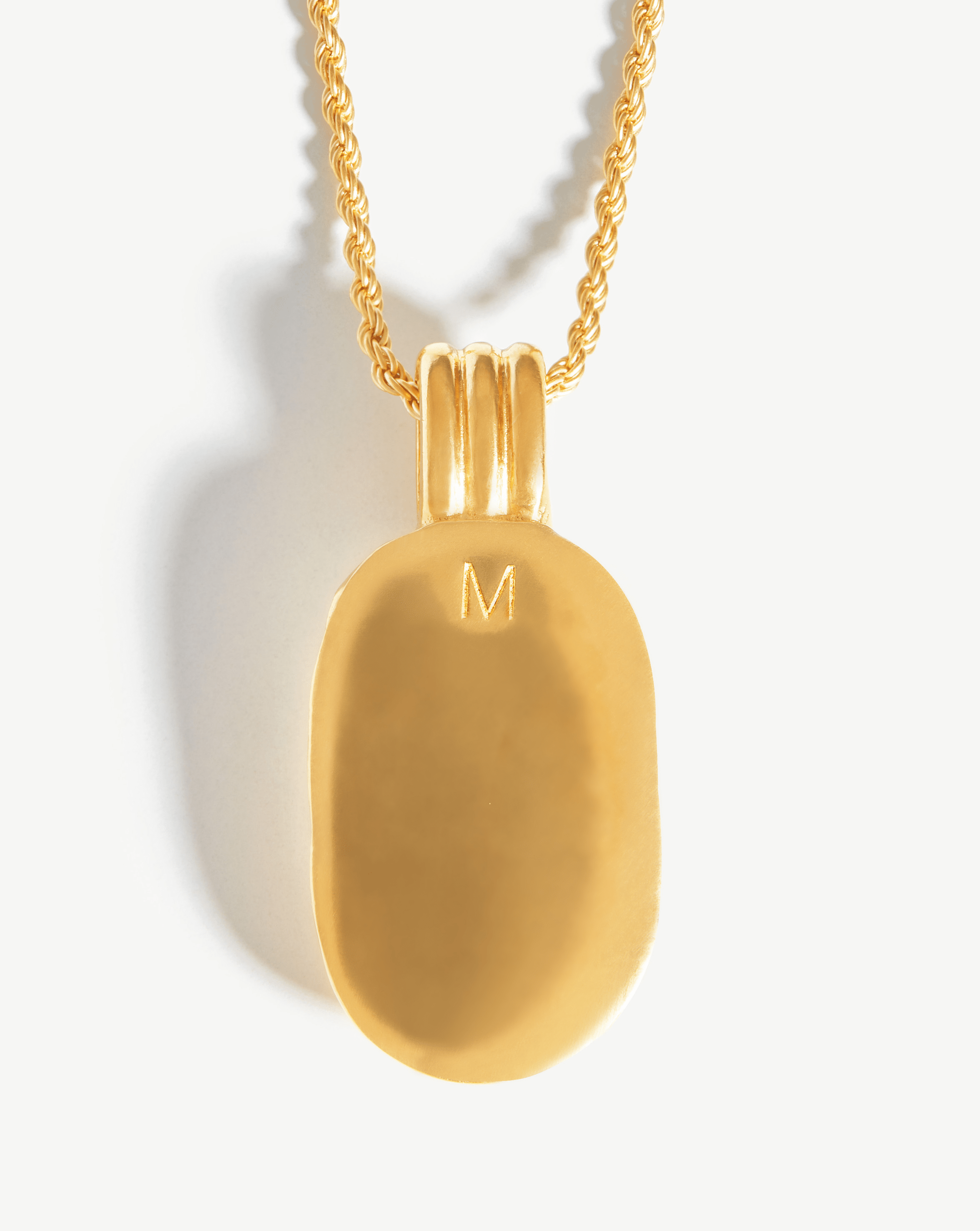 Lucy Williams Engravable Large Cameo Necklace | 18ct Gold Plated Necklaces Missoma 