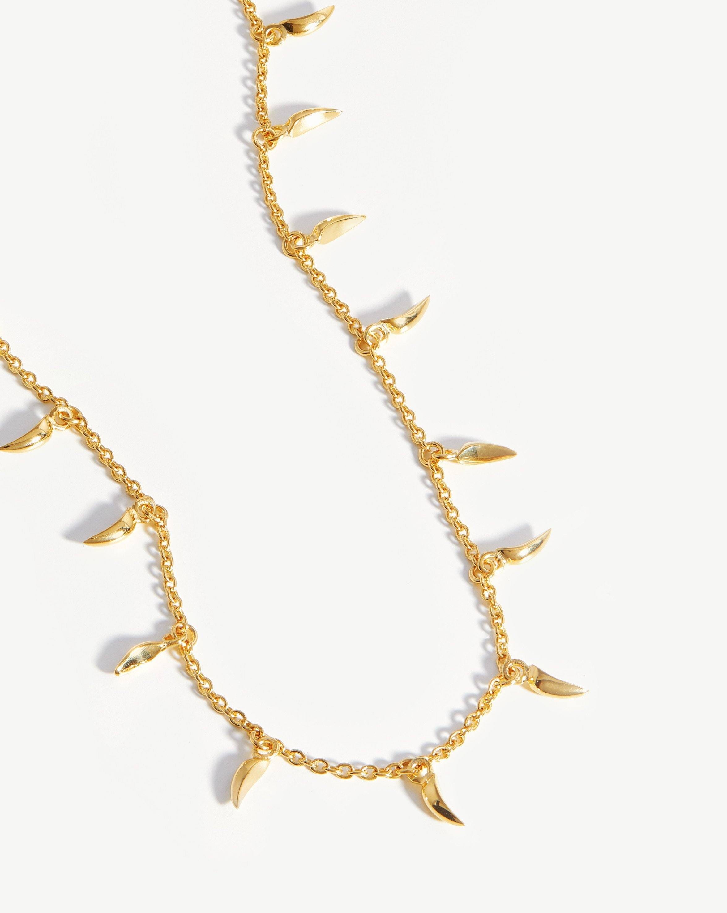 Lucy Williams Mini Fang Necklace | 18ct Gold Plated Vermeil Necklaces Missoma 