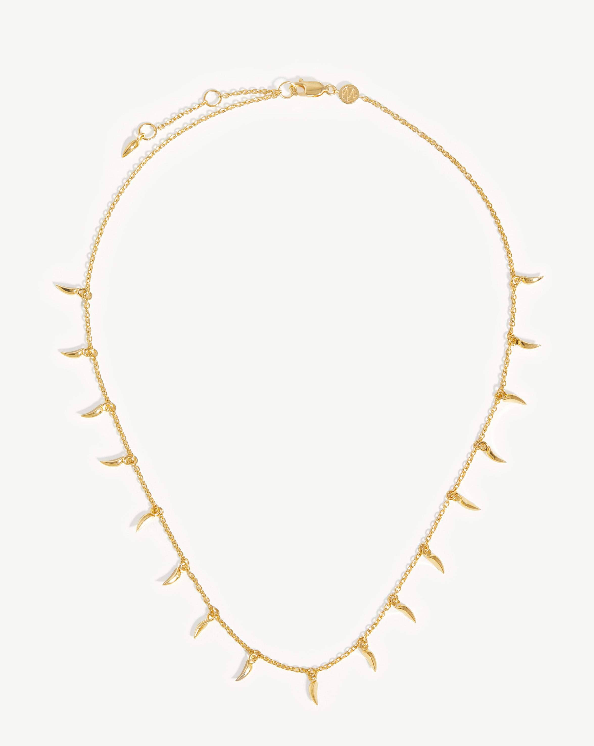 Lucy Williams Mini Fang Necklace | 18ct Gold Plated Vermeil Necklaces Missoma 