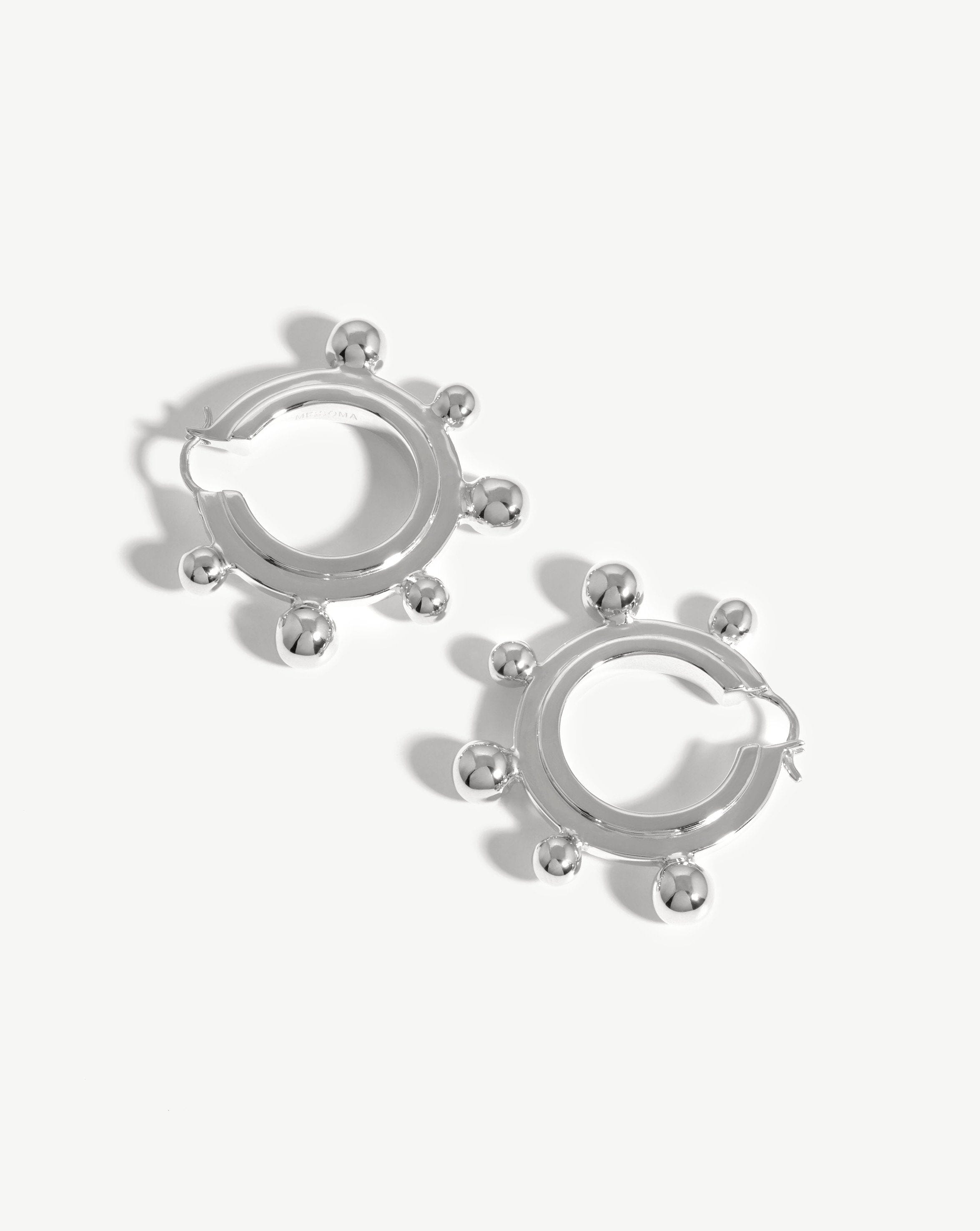 Medium Sphere Hoop Earrings Earrings Missoma 