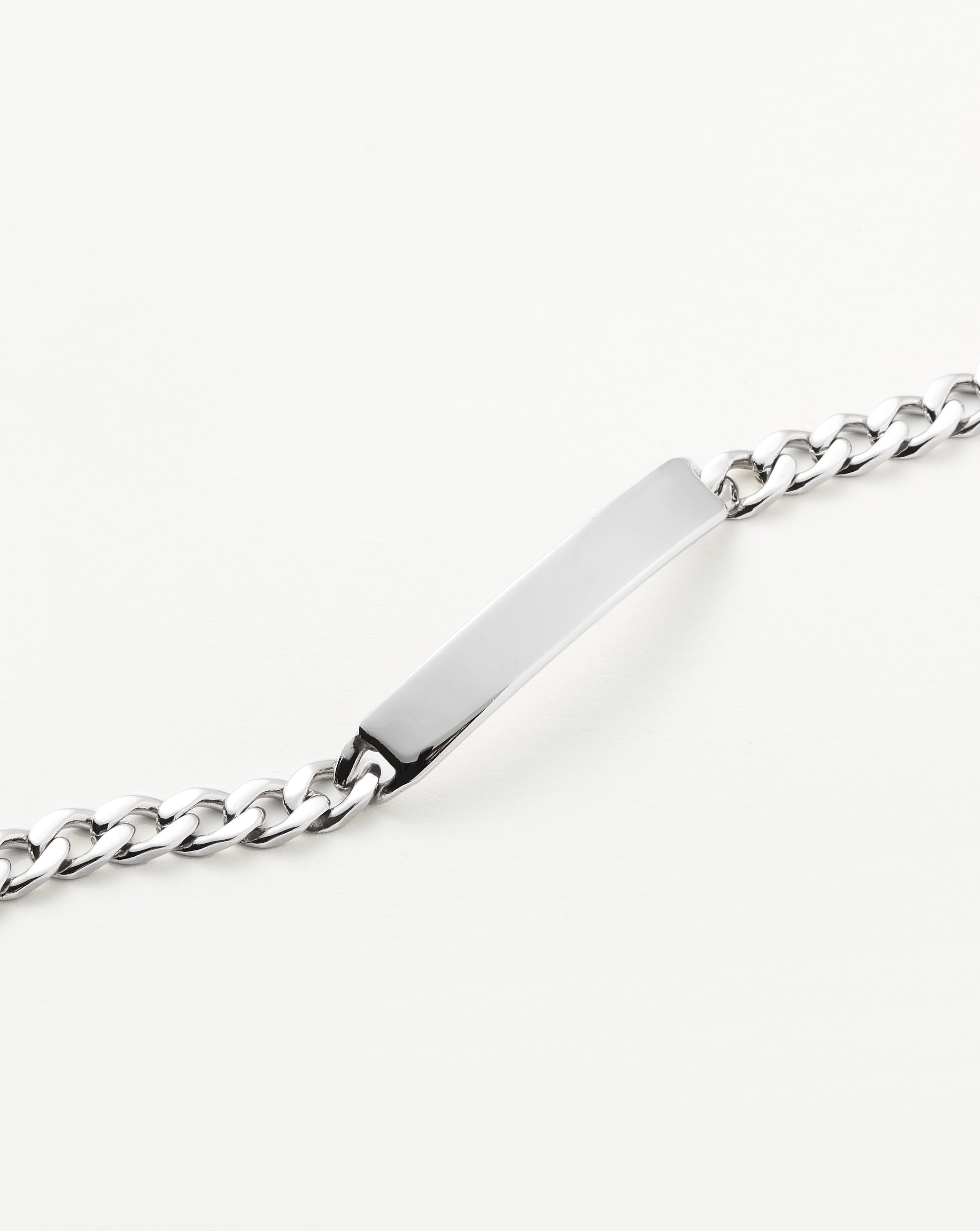 Men's Engravable ID Chain Bracelet | Sterling Silver Bracelets Missoma 