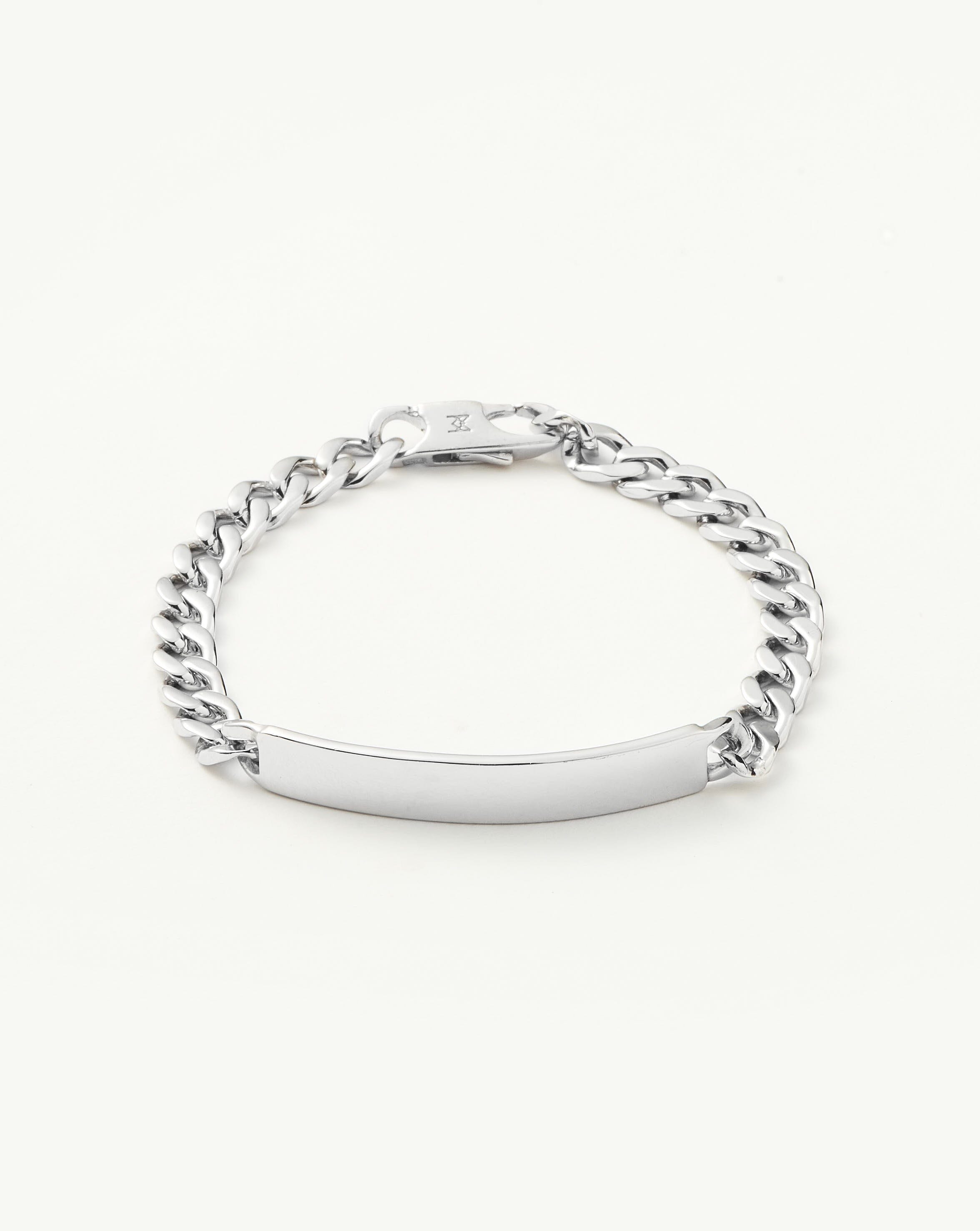 Men's Engravable ID Chain Bracelet | Sterling Silver Bracelets Missoma 
