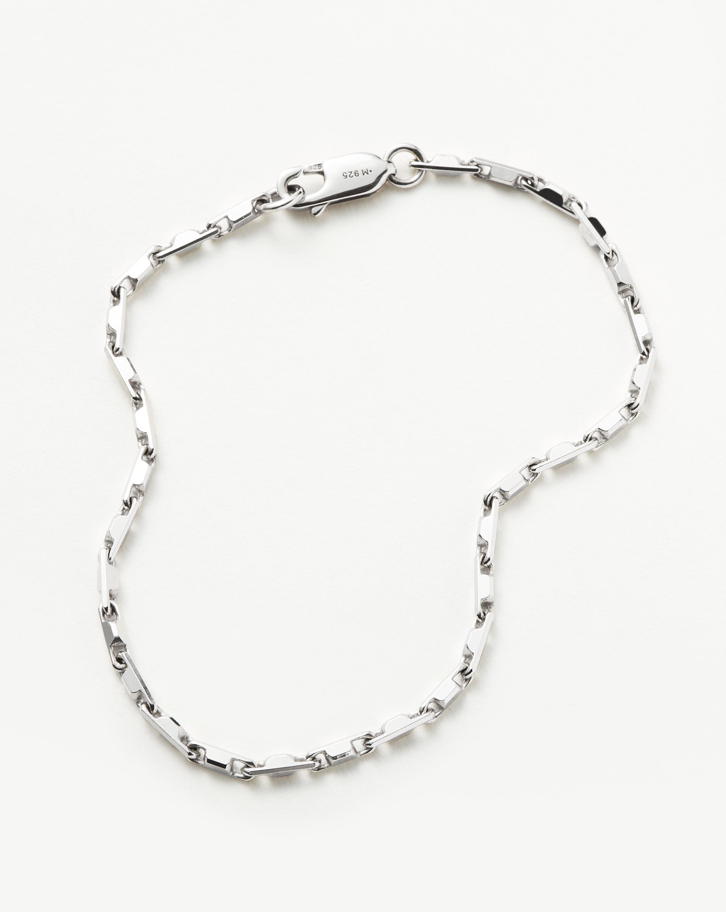 Men's Interlocking Link Chain Bracelet | Sterling Silver Bracelets Missoma 