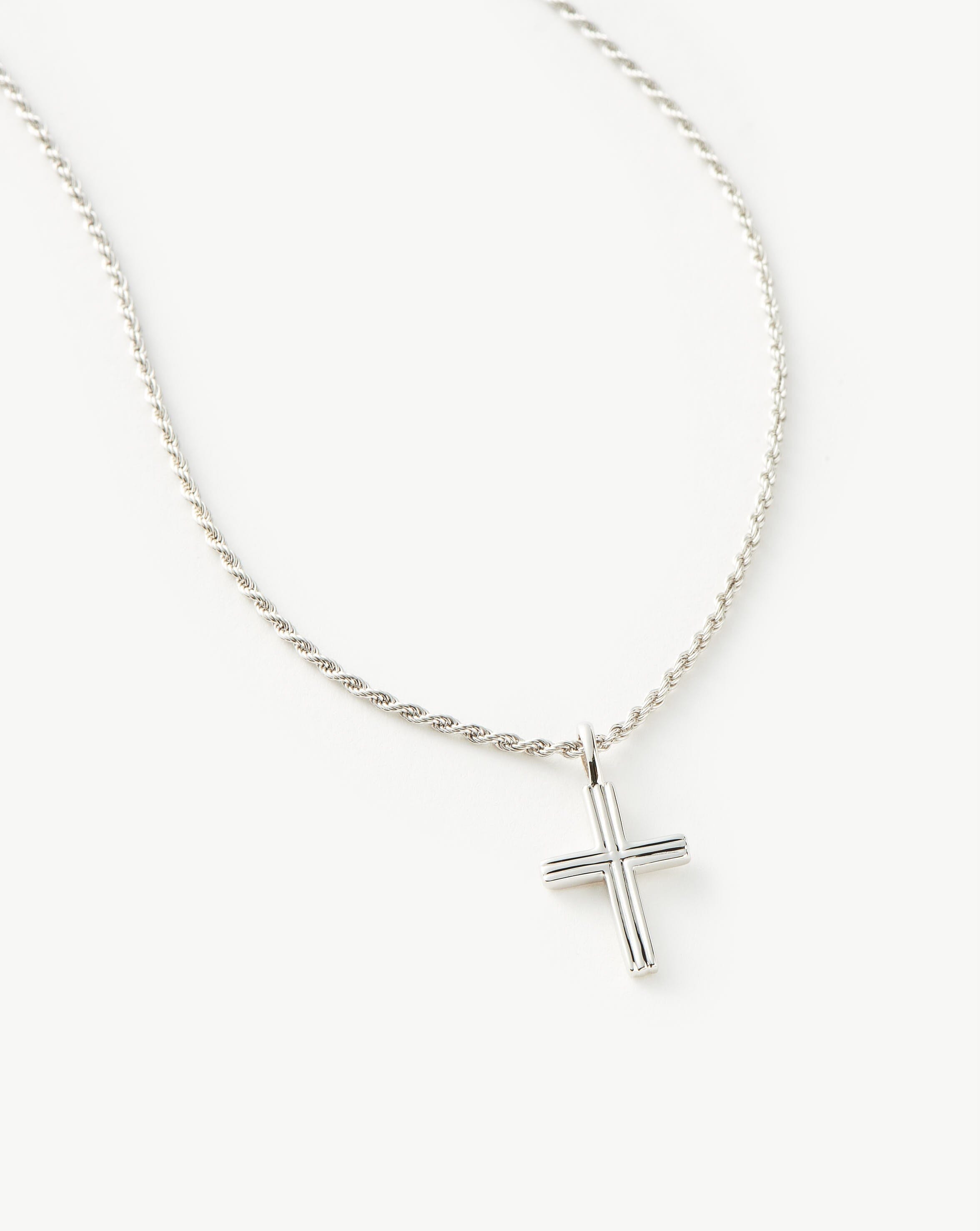 Mens Lucy Williams Classic Cross Necklace Necklaces Missoma 
