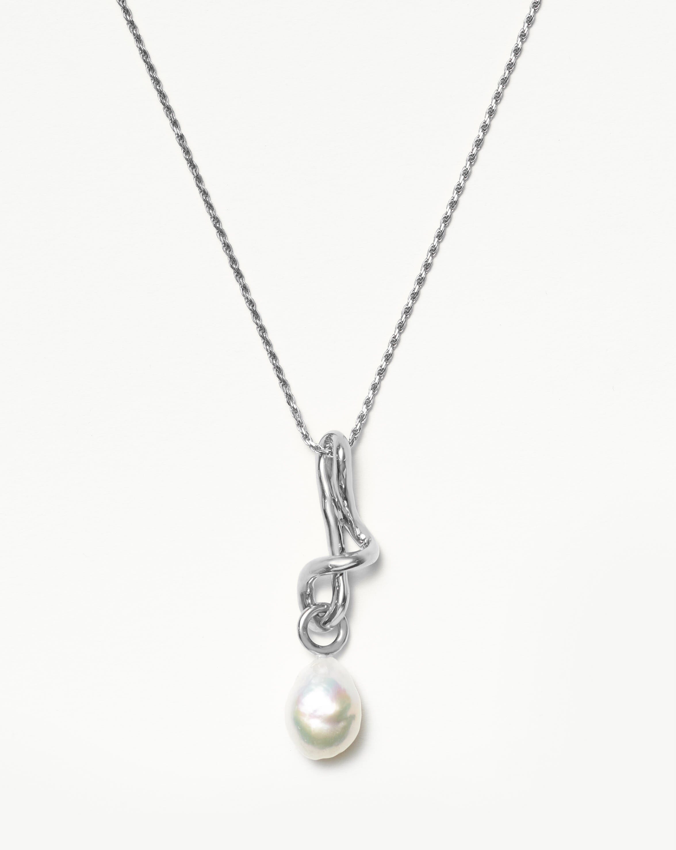 Molten Baroque Pearl Drop Pendant Necklace Necklaces Missoma 