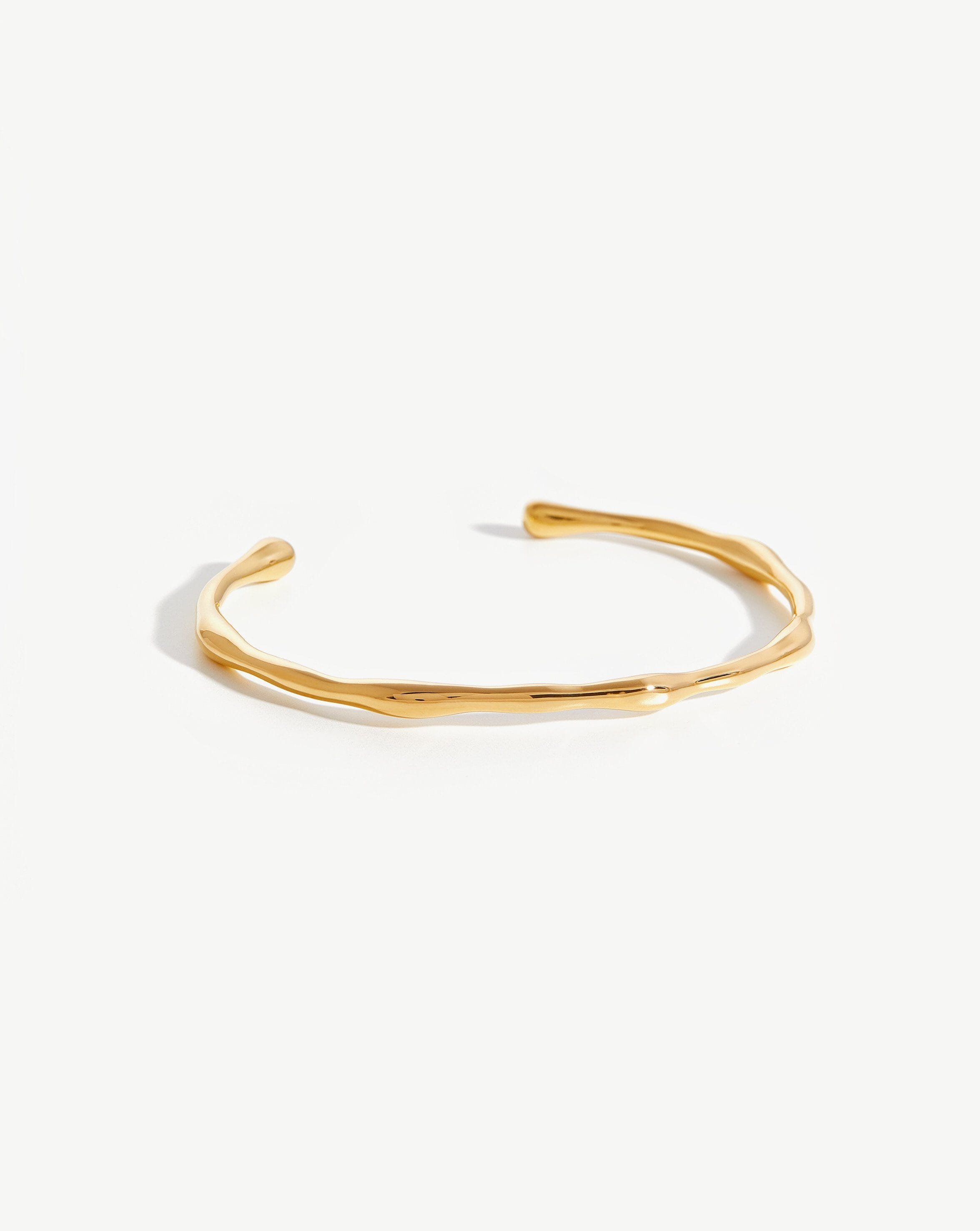 Molten Cuff Bracelet | 18ct Gold Plated Bracelets Missoma 