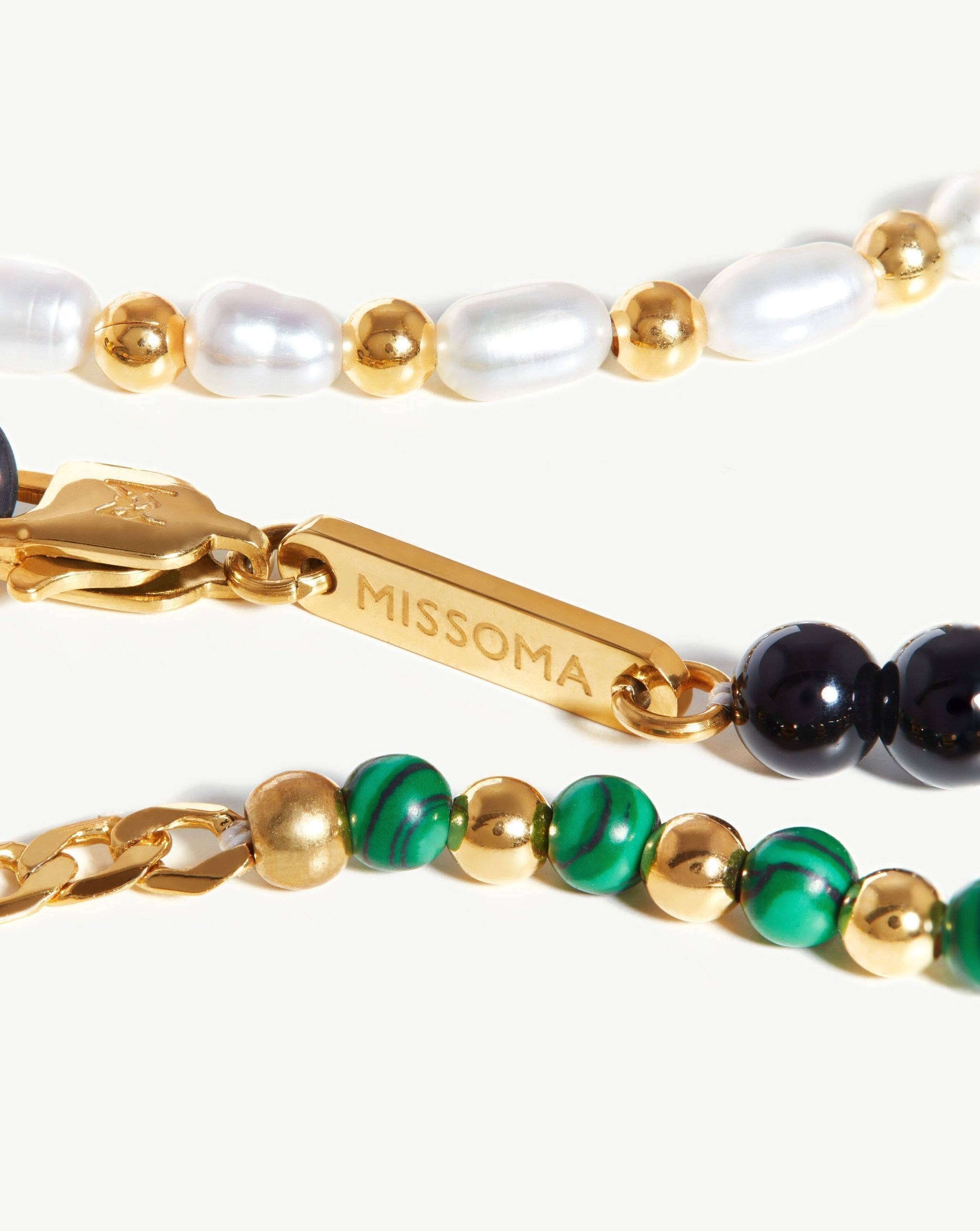 Pearl & Gemstone Curb Eyewear Chain Eyewear Chain Missoma 