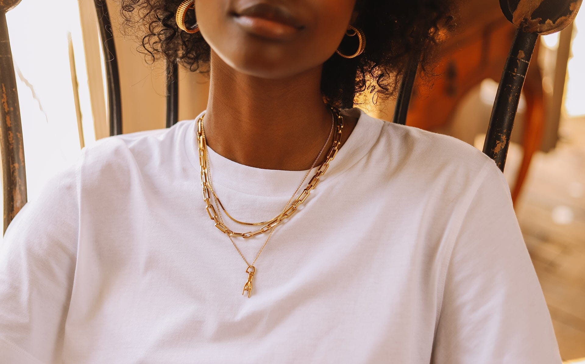 Rock On Charm Necklace | 18ct Gold Plated Necklaces Missoma 