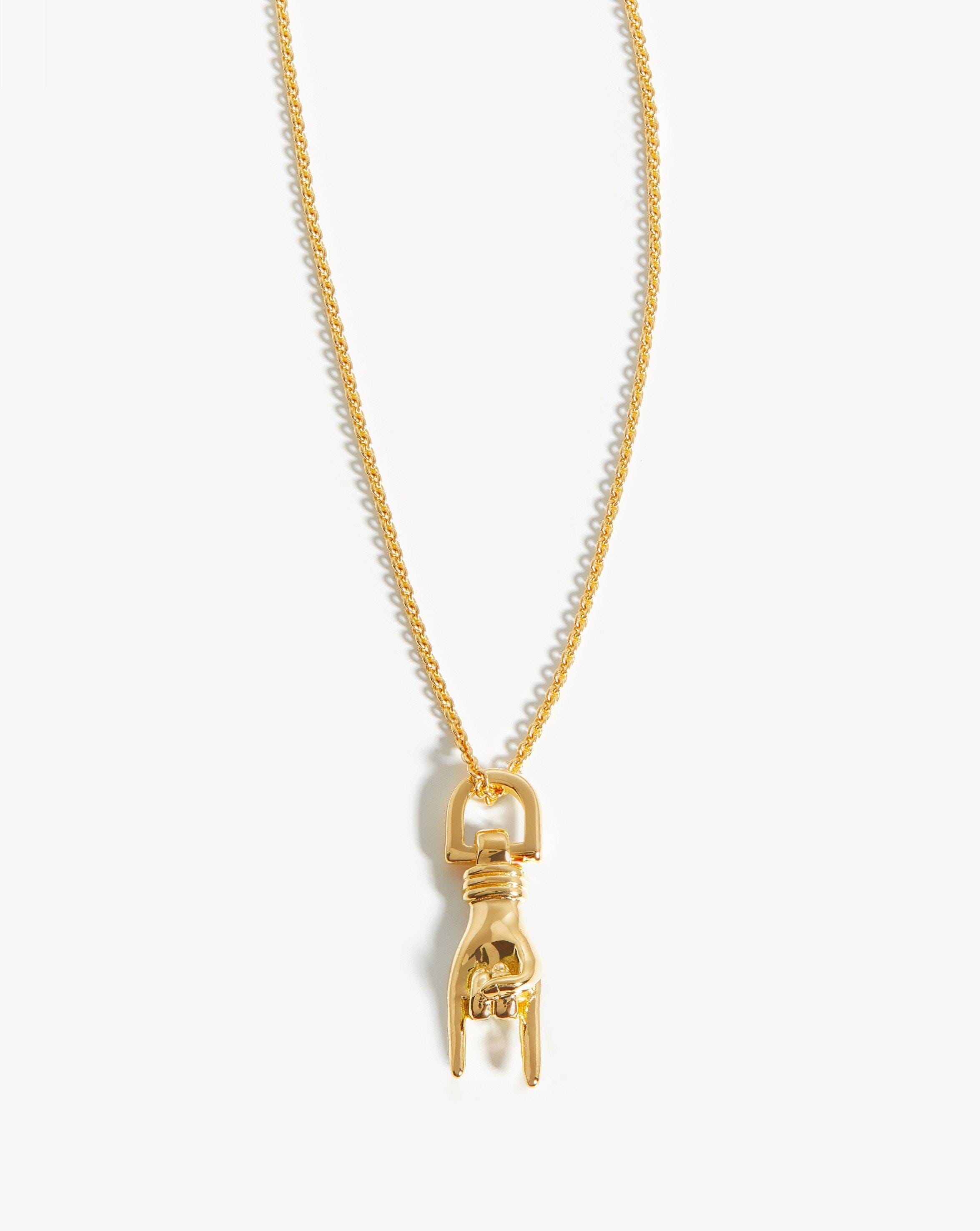 Rock On Charm Necklace | 18ct Gold Plated Necklaces Missoma 