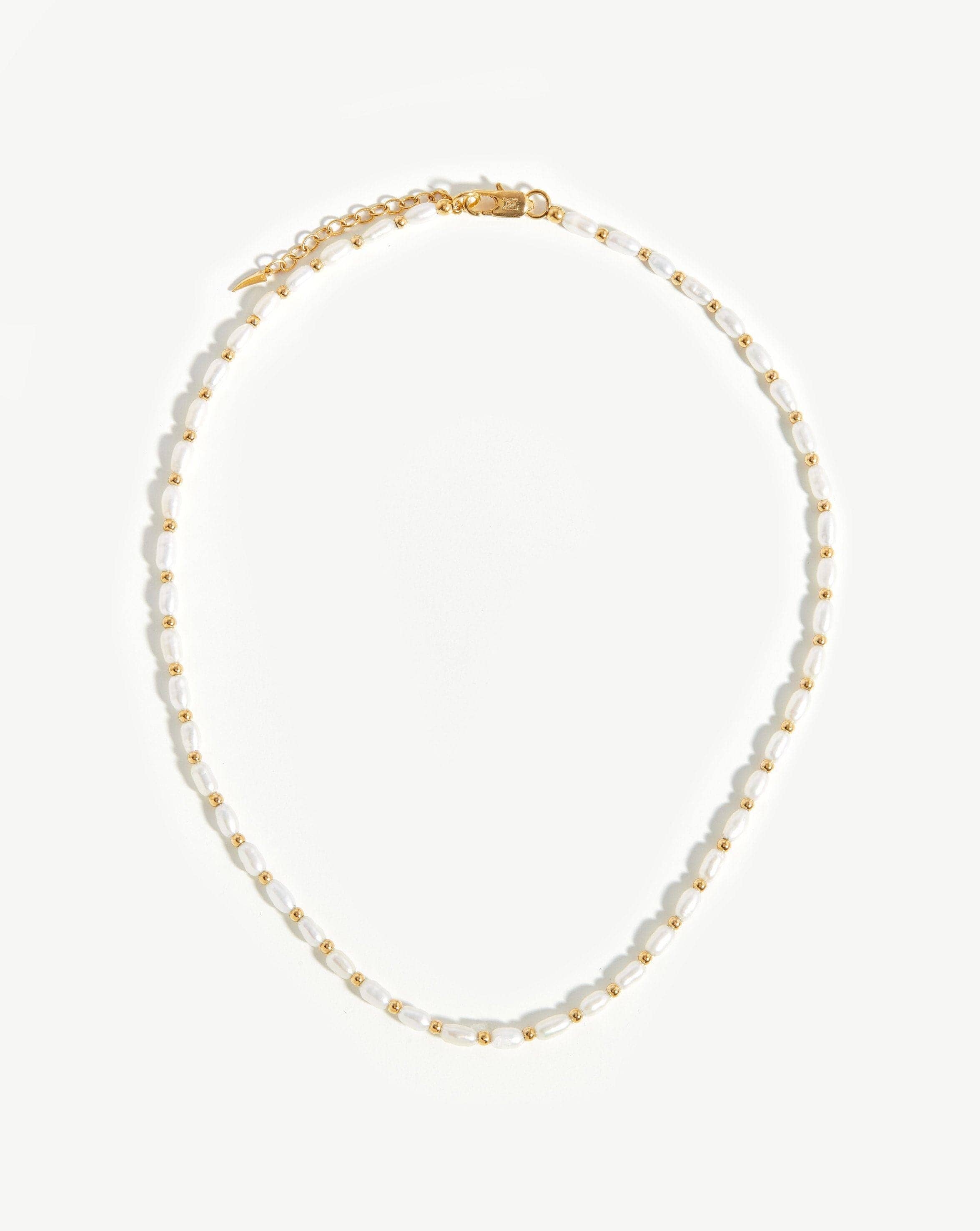 Seed Pearl Beaded Choker Necklaces Missoma 