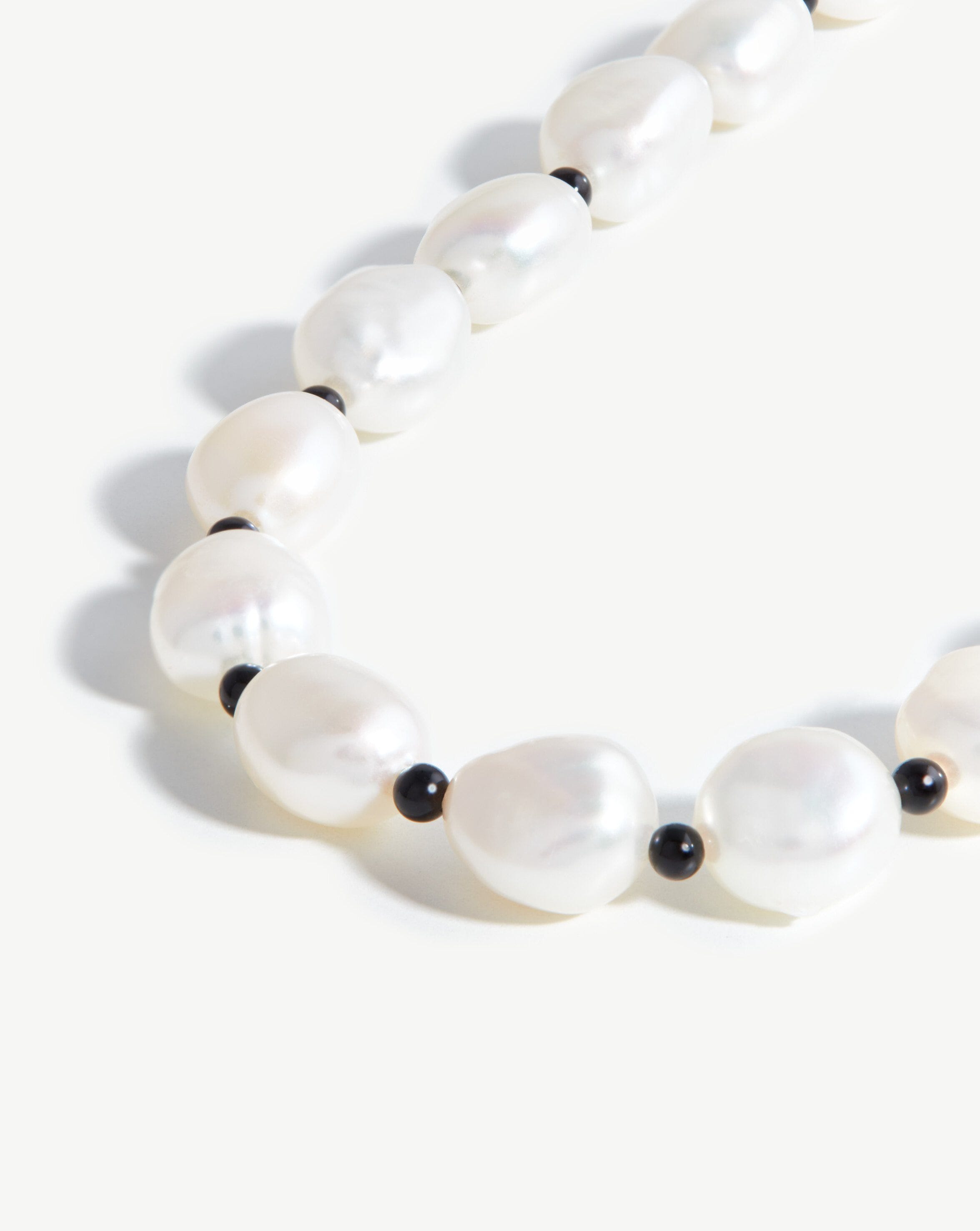 Short Pearl Beaded Gemstone Necklace Necklaces Missoma 