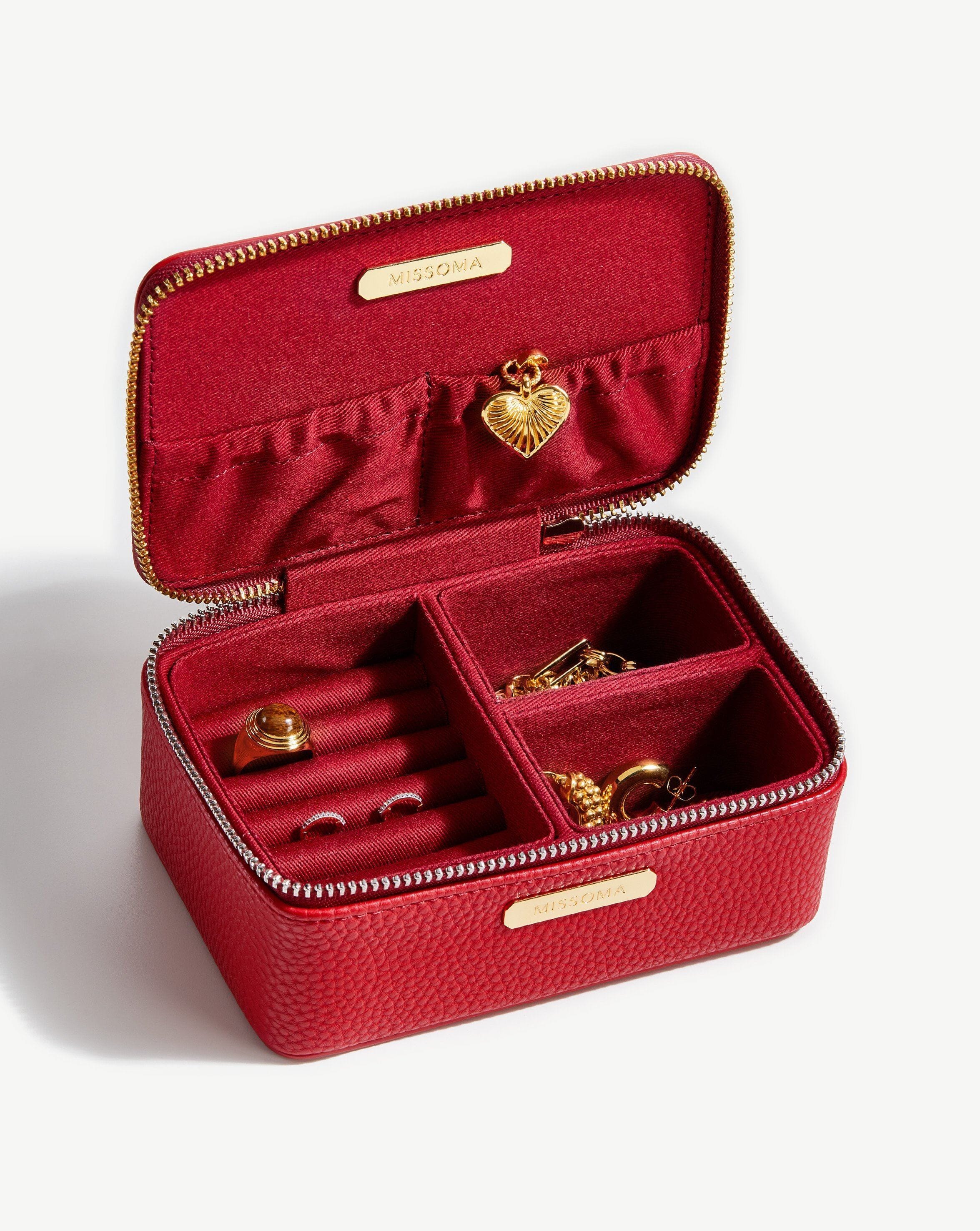 Small Jewellery Case | Berry Red Accessories Missoma 