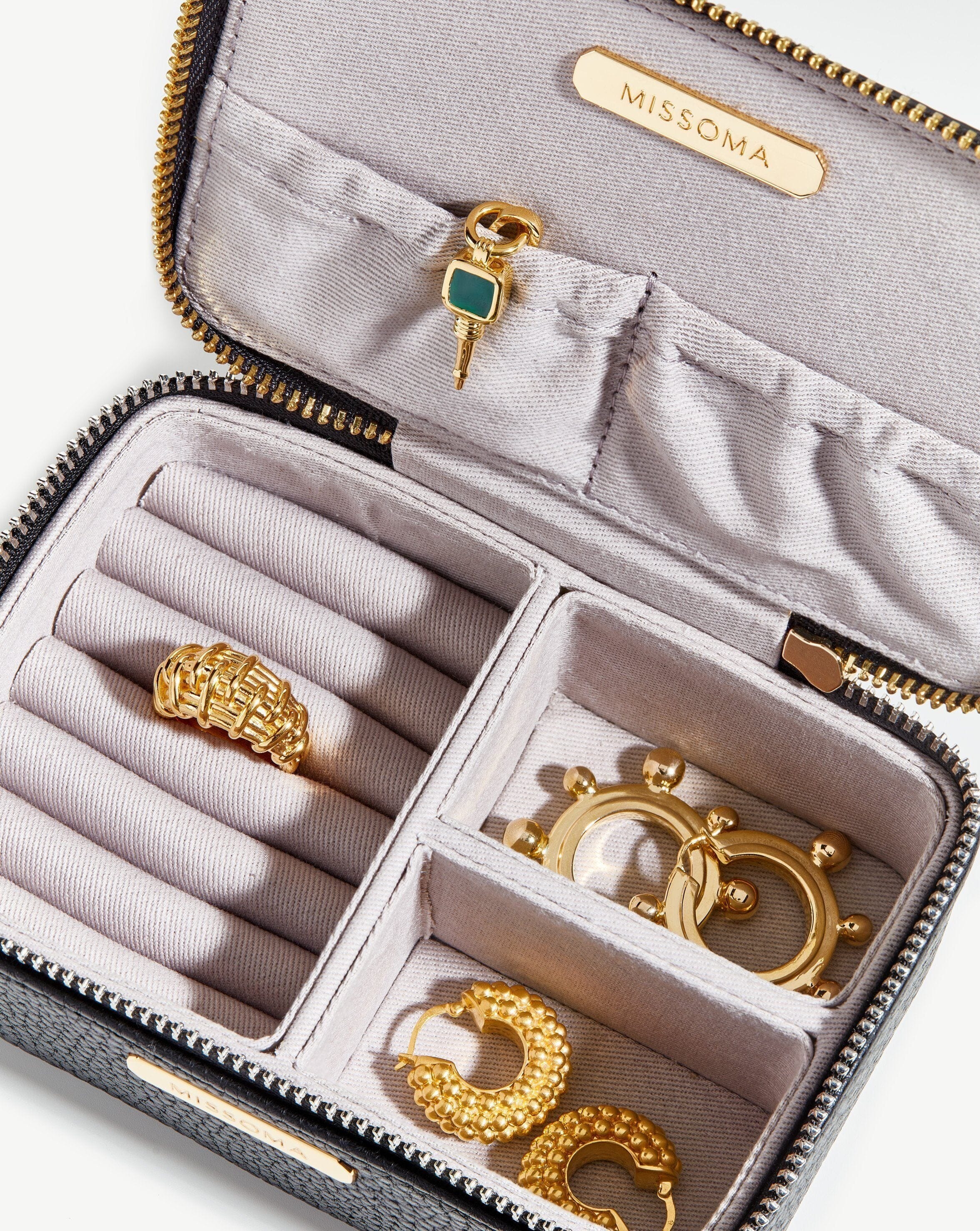 Small Jewellery Case | Matte Black Accessories Missoma 